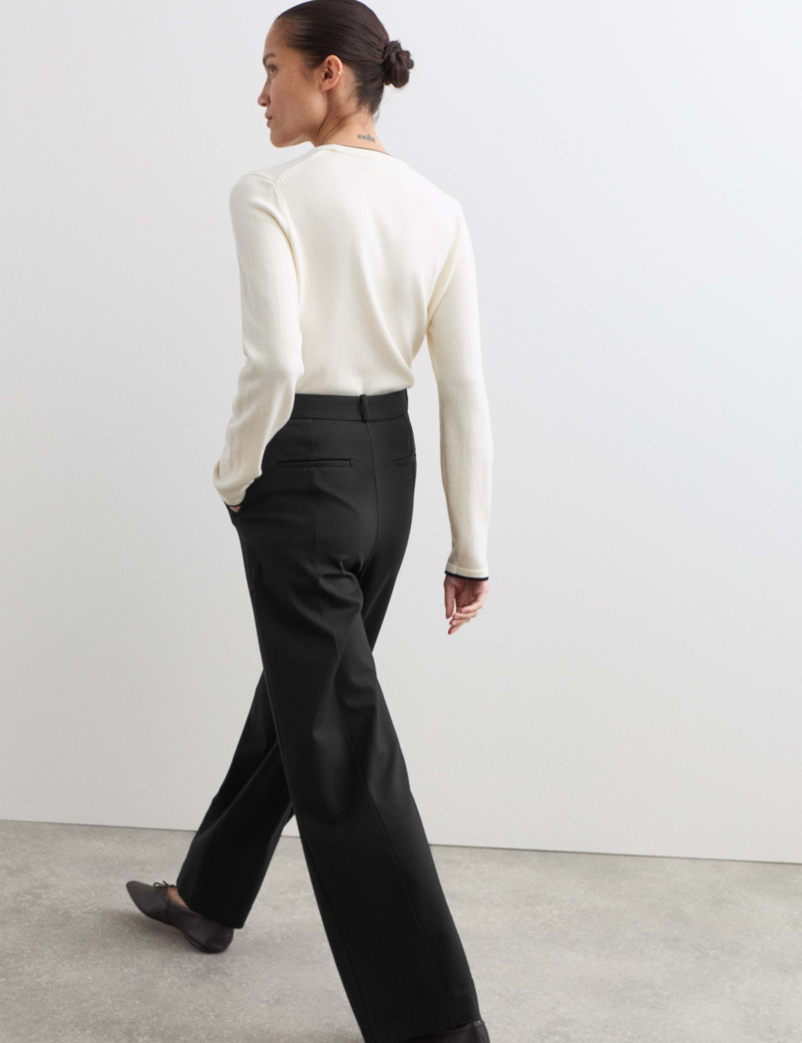 Jersey Wide Leg Trousers 6 of 6