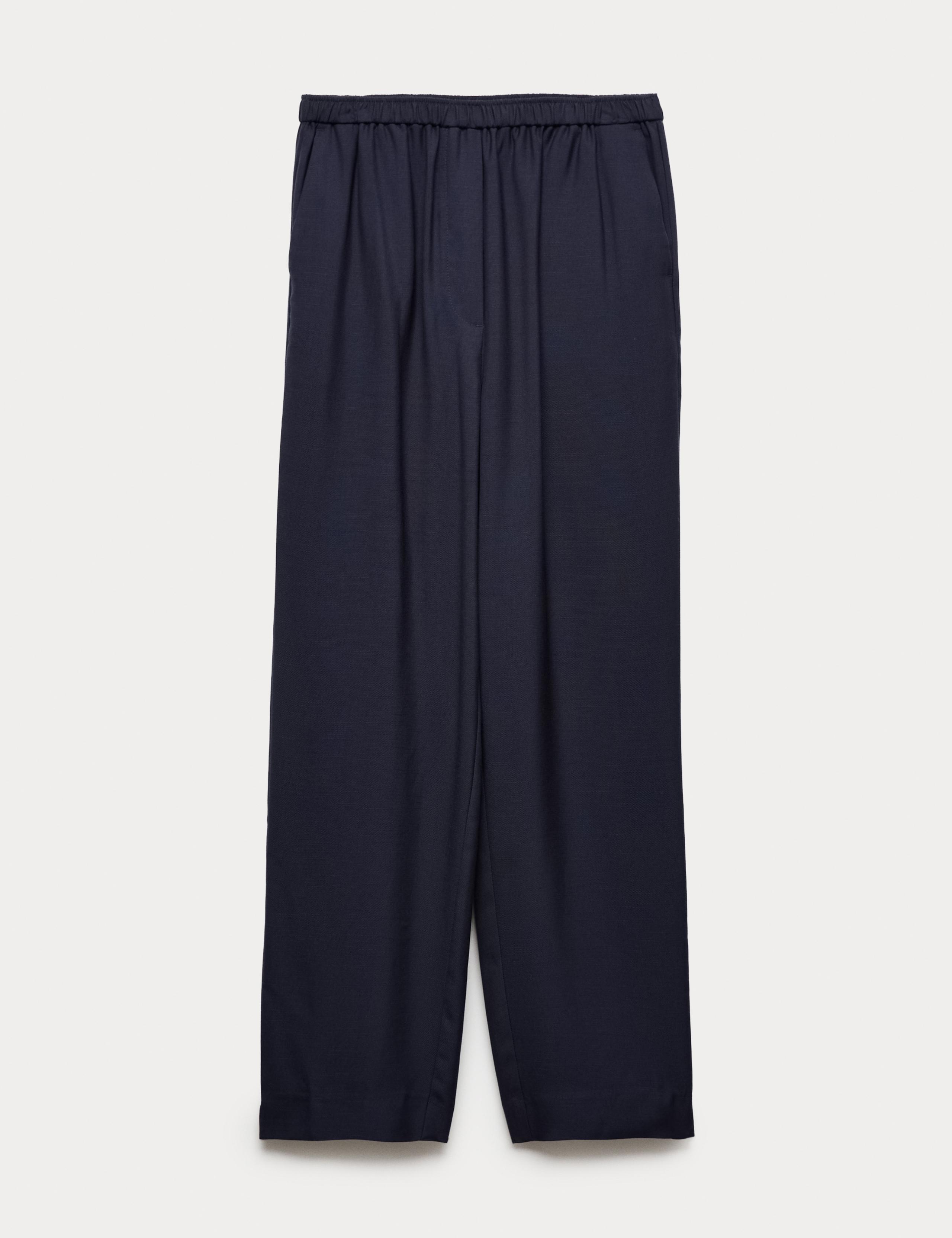 Lyocell Rich Elasticated Waist Tapered Trousers 1 of 1