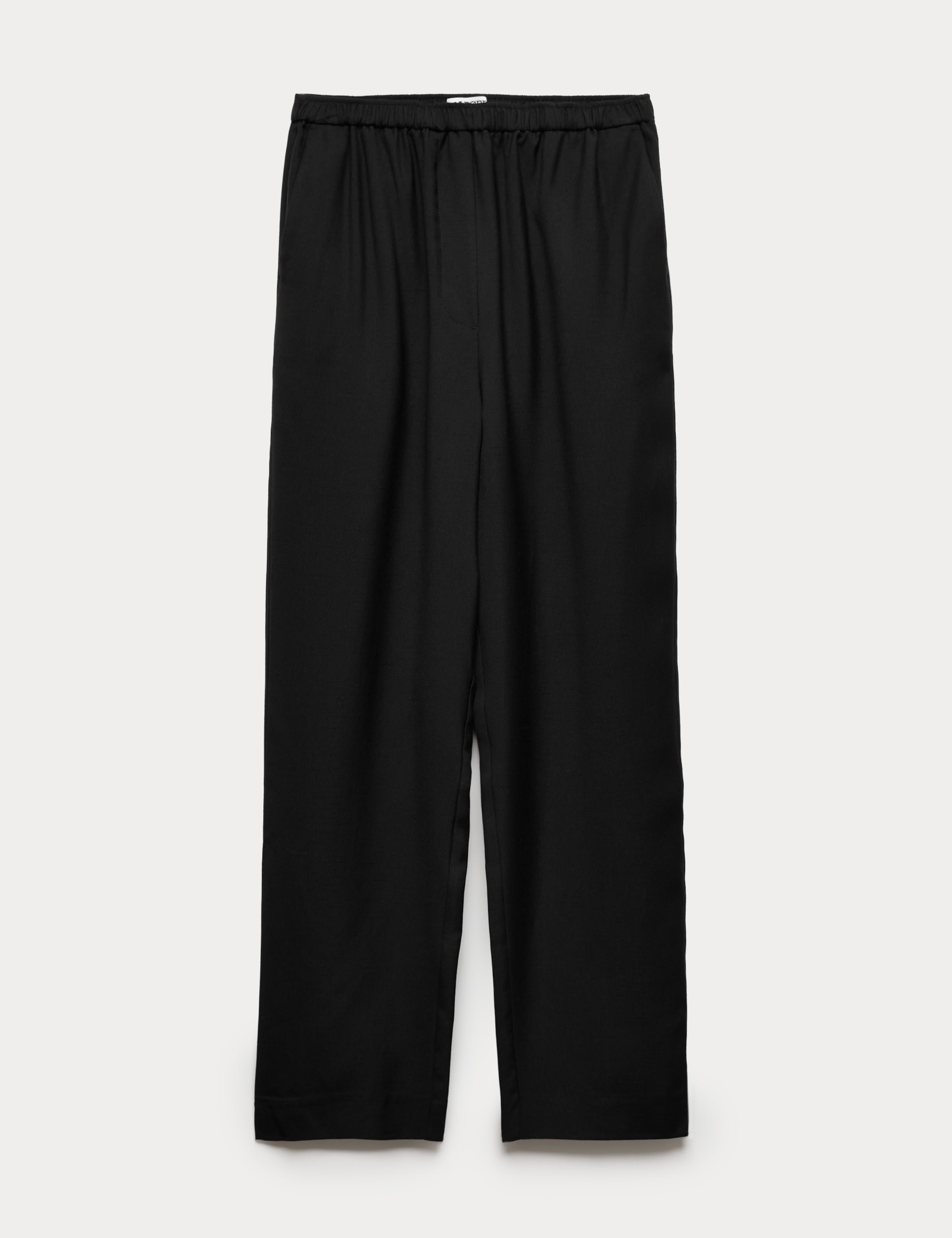 Lyocell Rich Elasticated Waist Tapered Trousers 2 of 8