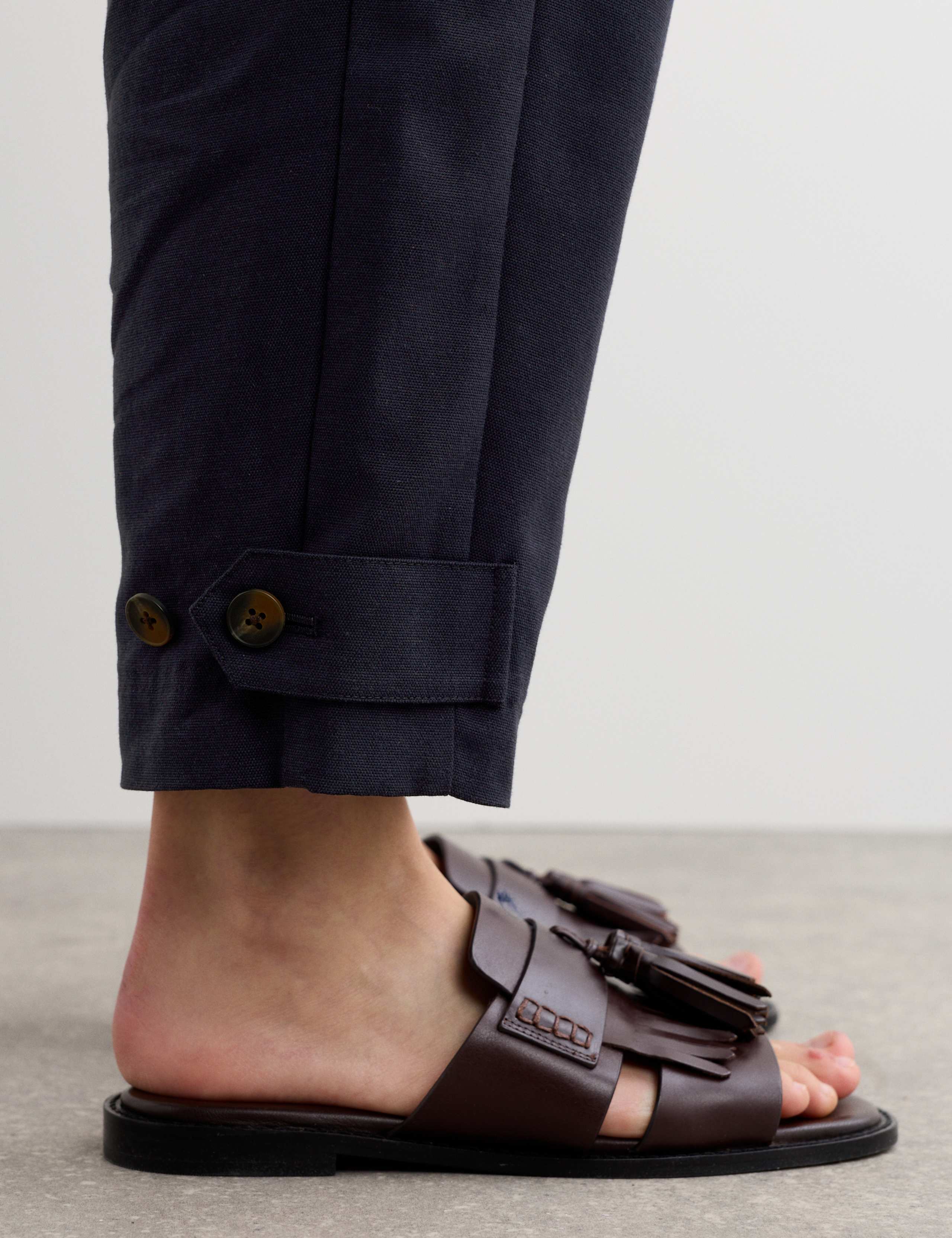 Cotton Rich Barrel Leg Trousers 5 of 7