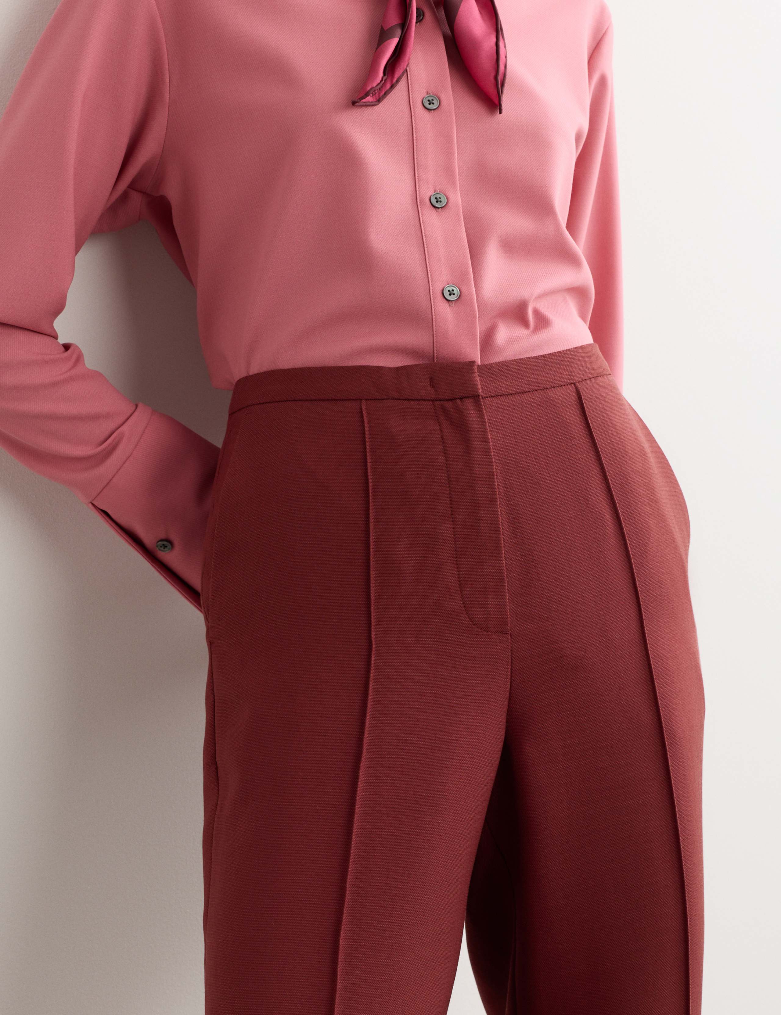 Pleat Front Straight Leg Trousers 3 of 6