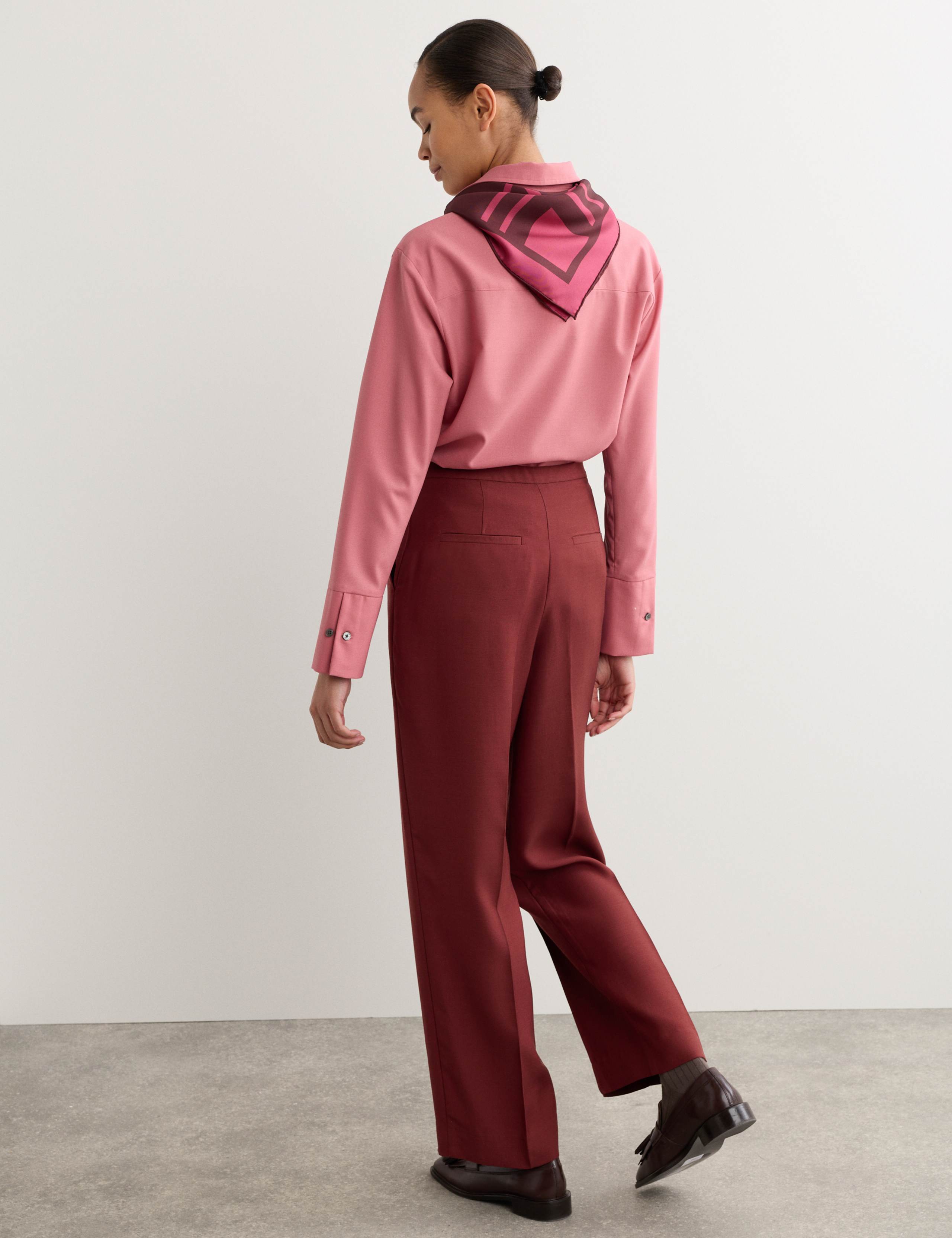 Pleat Front Straight Leg Trousers 5 of 6