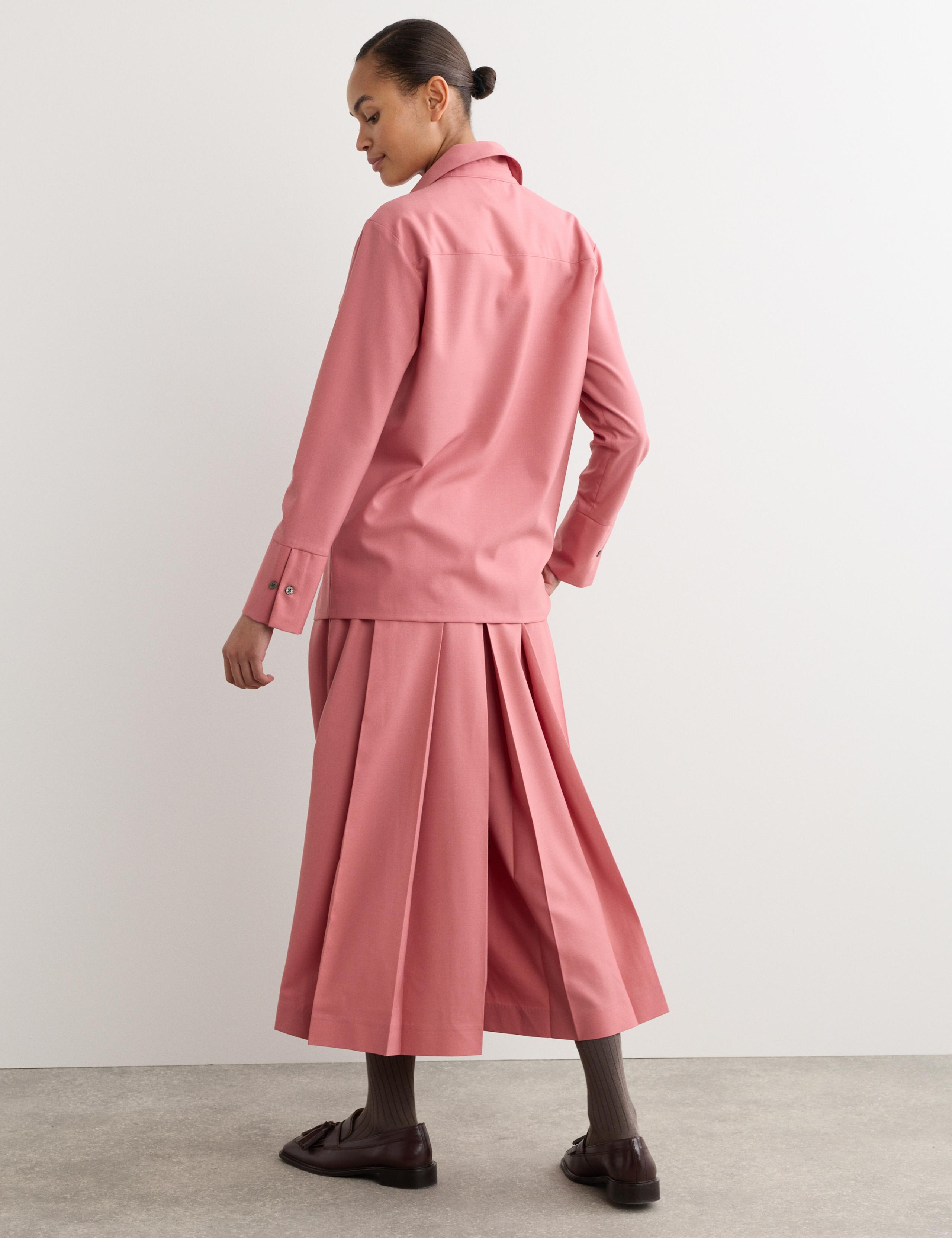 Wool Rich Belted Wide Leg Culottes 5 of 7