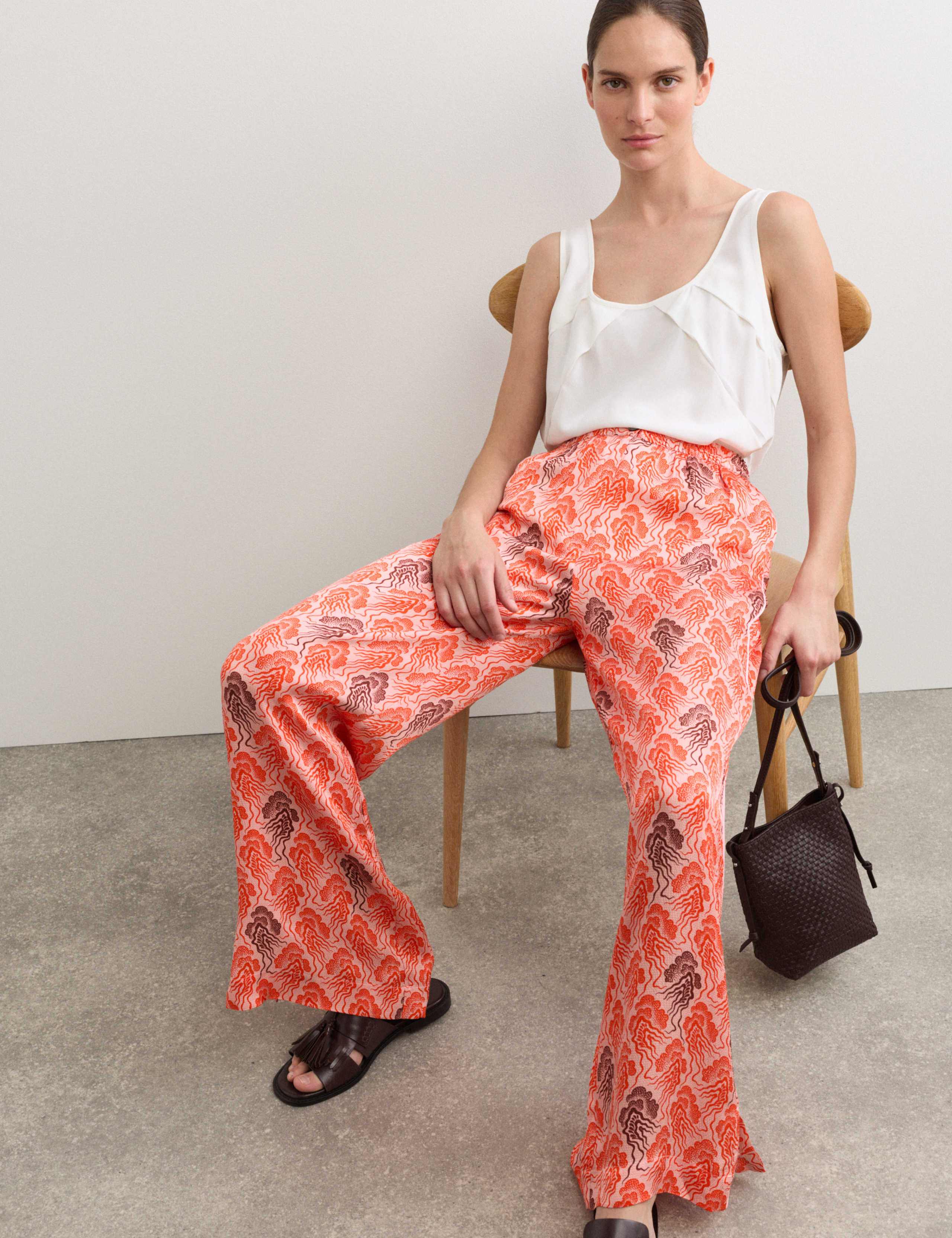 Printed Wide Leg Trousers 5 of 7