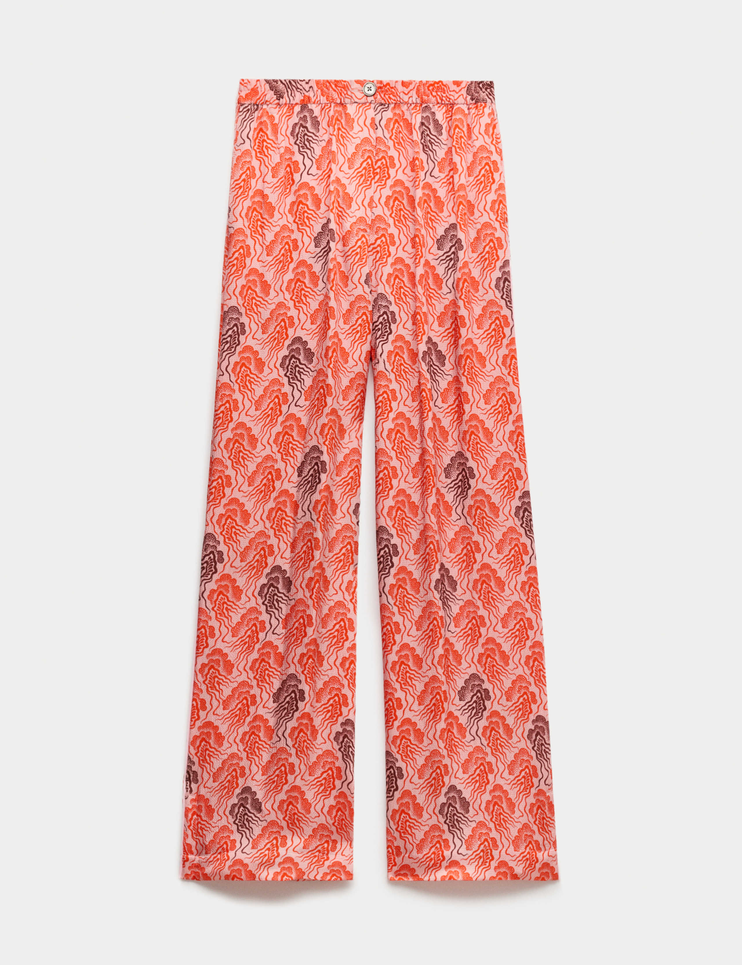 Linear Wave Printed Wide Leg Trousers 2 of 8
