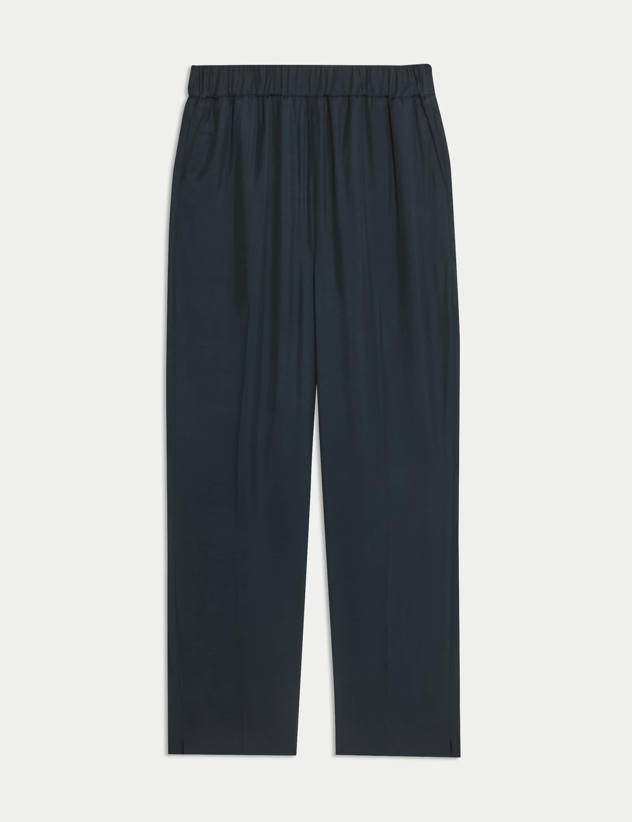Elasticated Waist Pull On Tapered Trousers 2 of 7