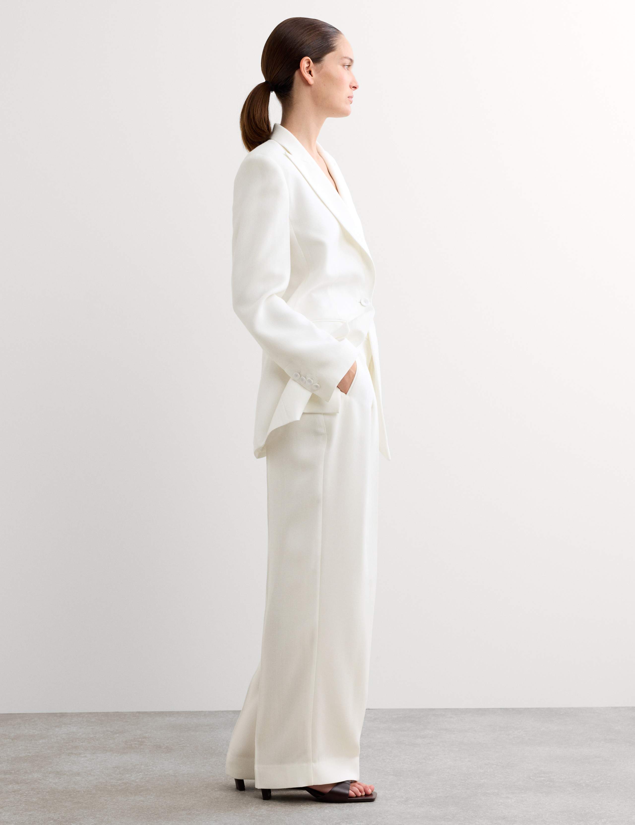 Pleat Front Wide Leg Trousers 6 of 7