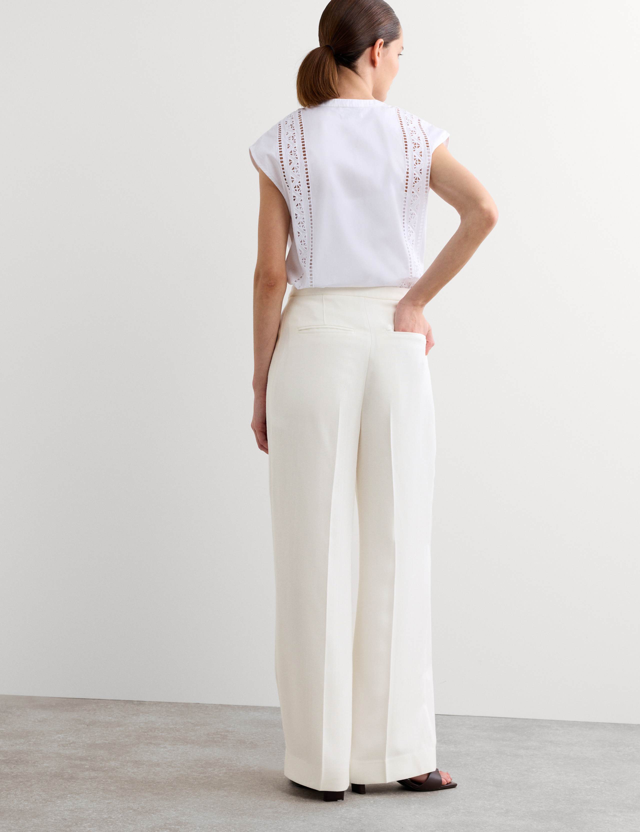 Pleat Front Wide Leg Trousers 7 of 7