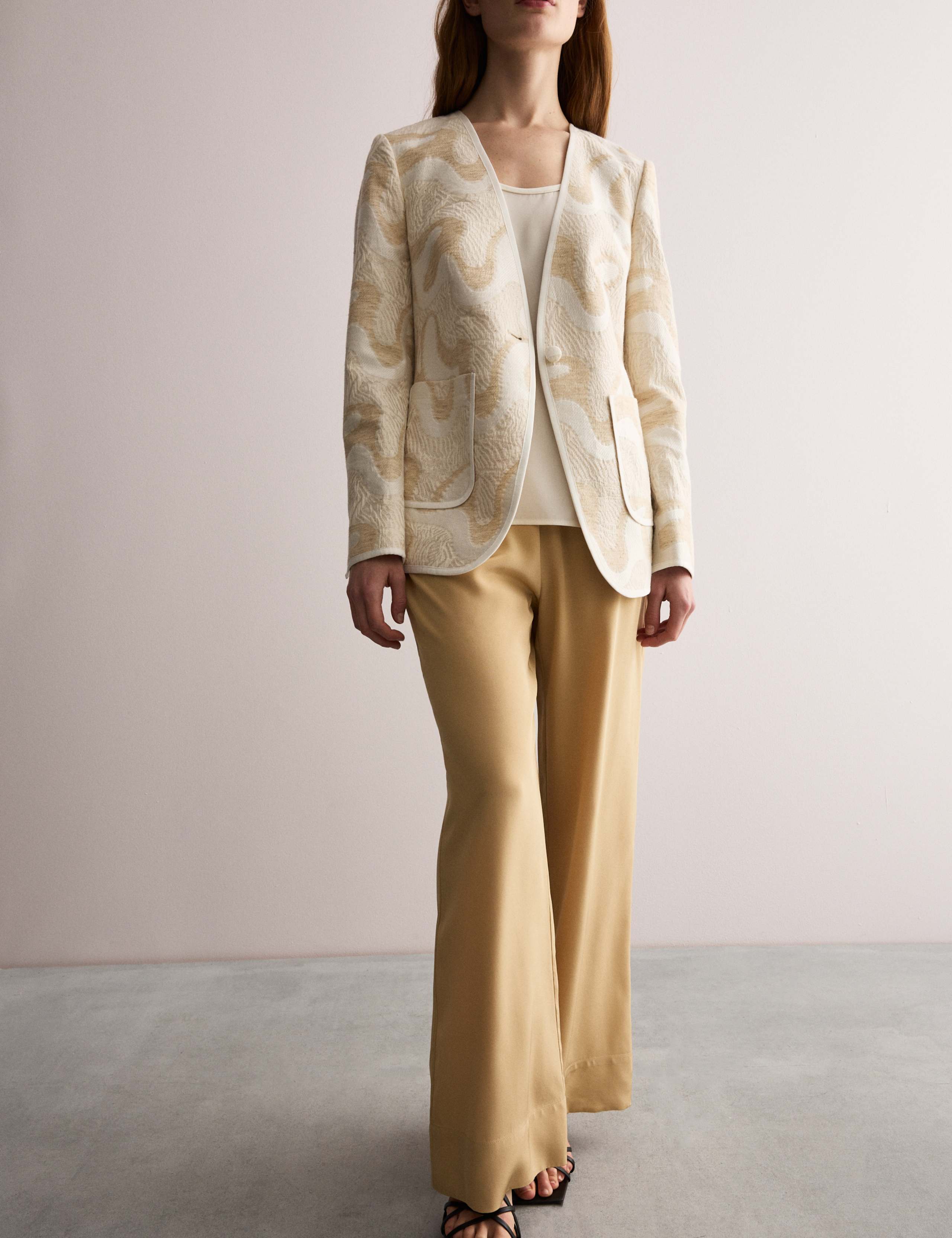 Pure Silk Wide Leg Trousers 7 of 8