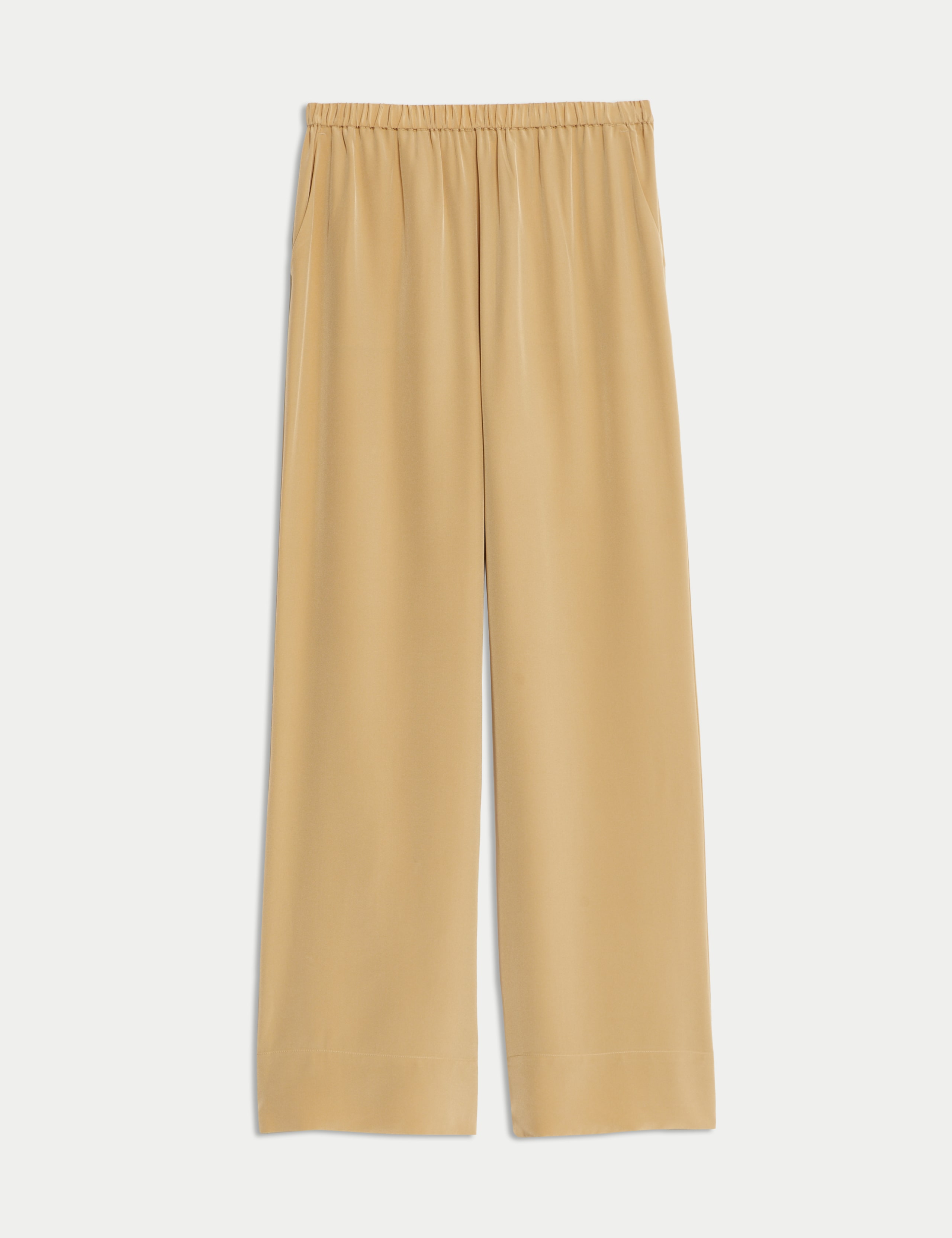 Pure Silk Wide Leg Trousers 2 of 8