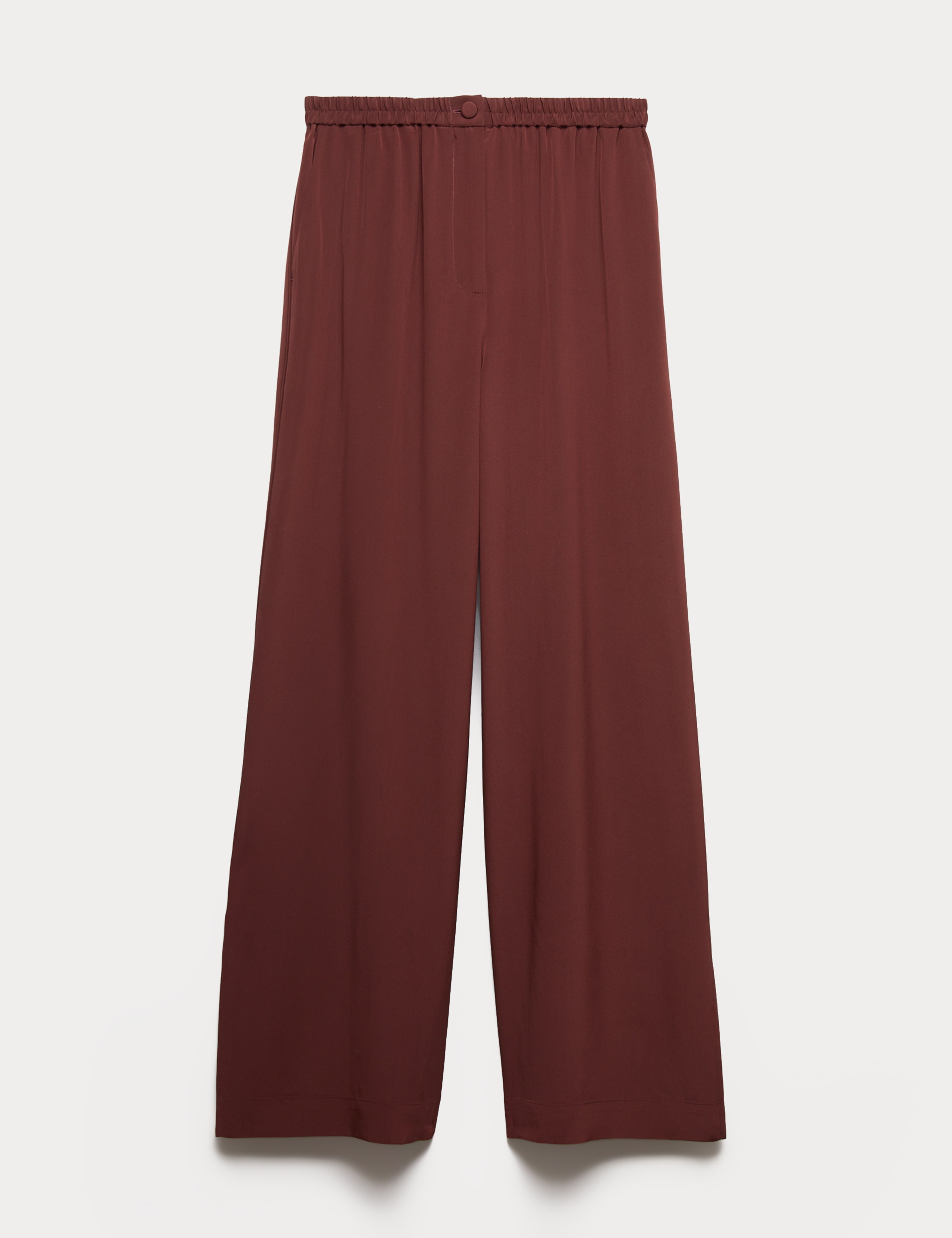 Pure Silk Wide Leg Trousers 2 of 8