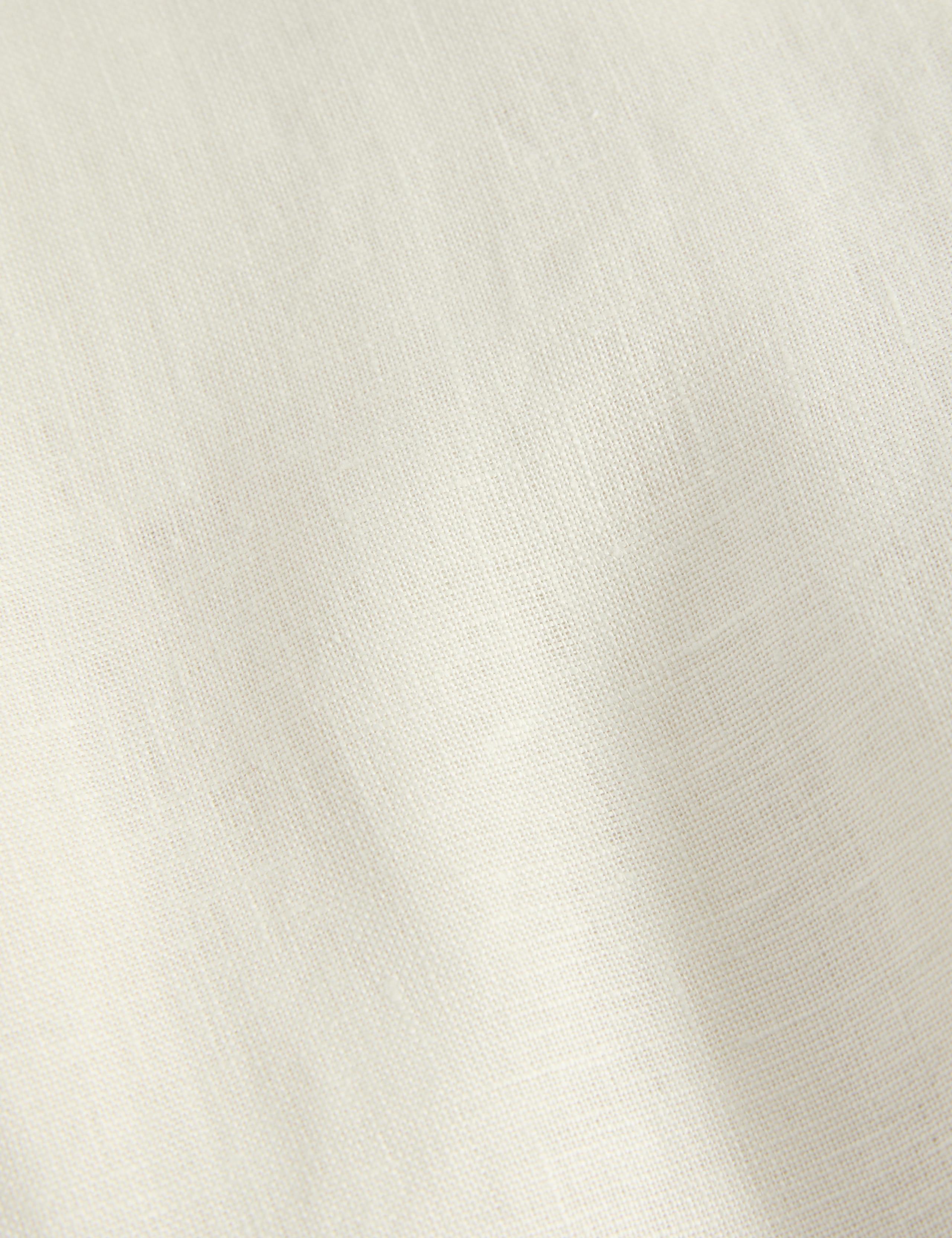 Pure Linen Embroidered Wide Leg Trousers 6 of 6