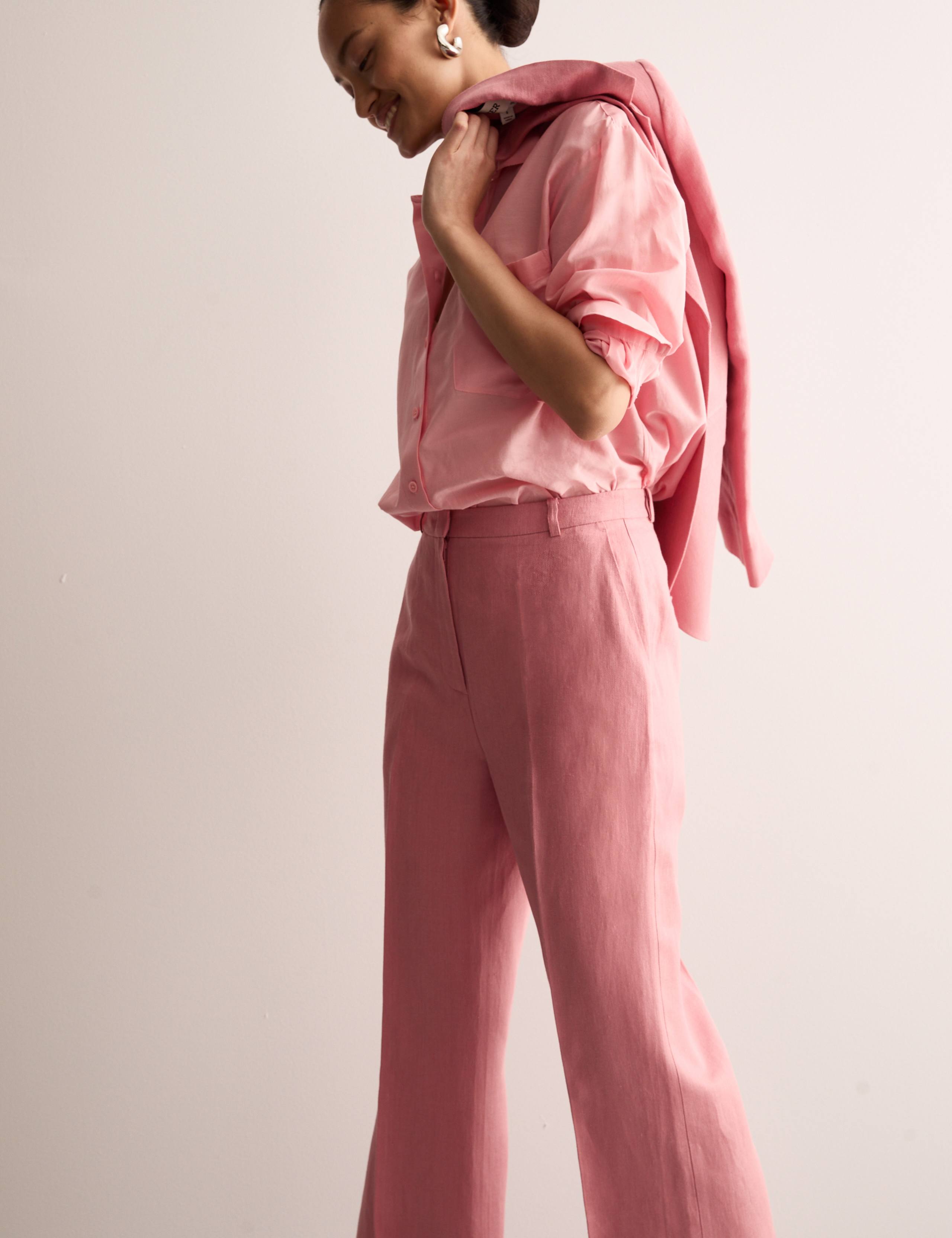 Pure Linen Wide Leg Trousers 11 of 11