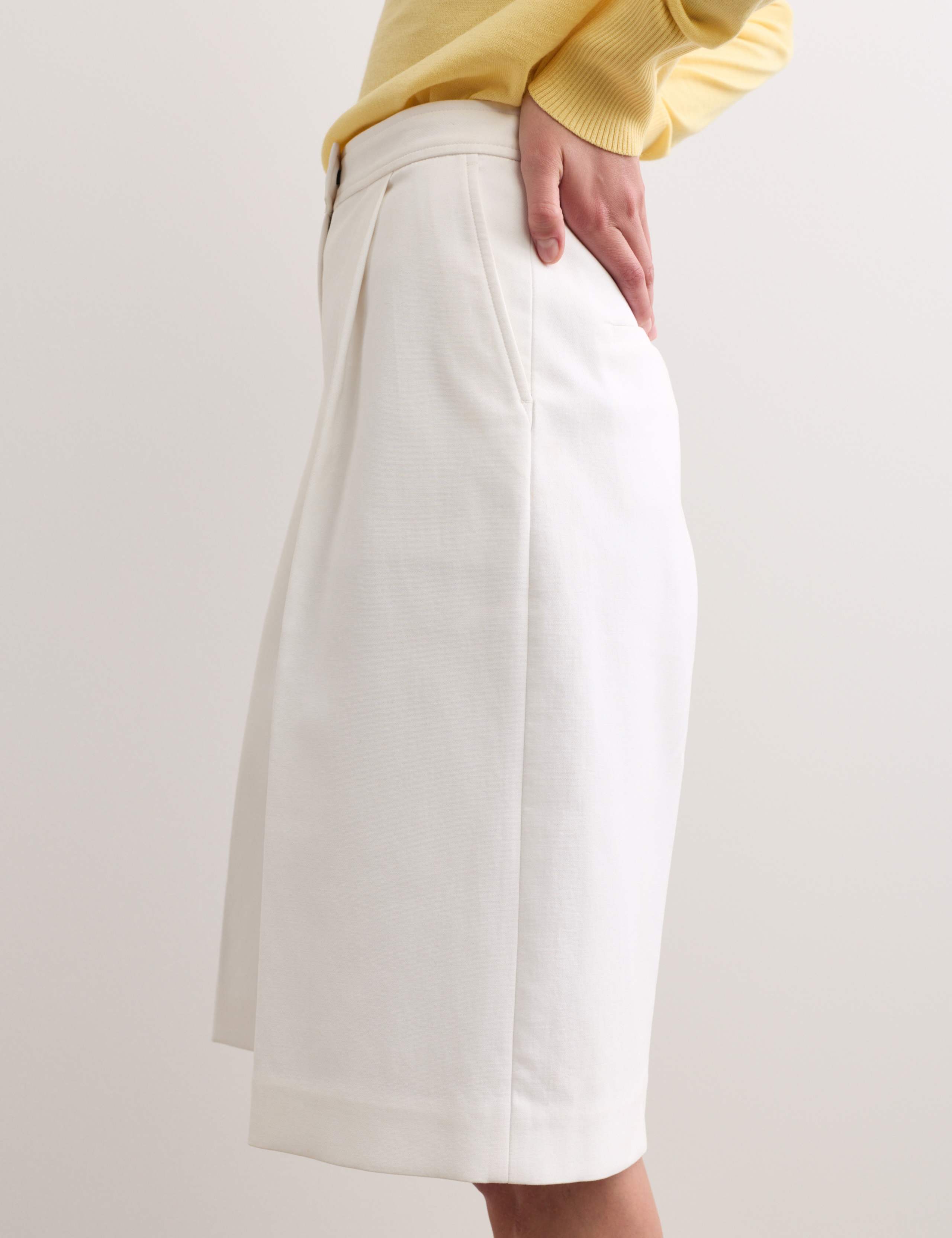 Cotton Rich Pleat Front Tailored Shorts 3 of 7