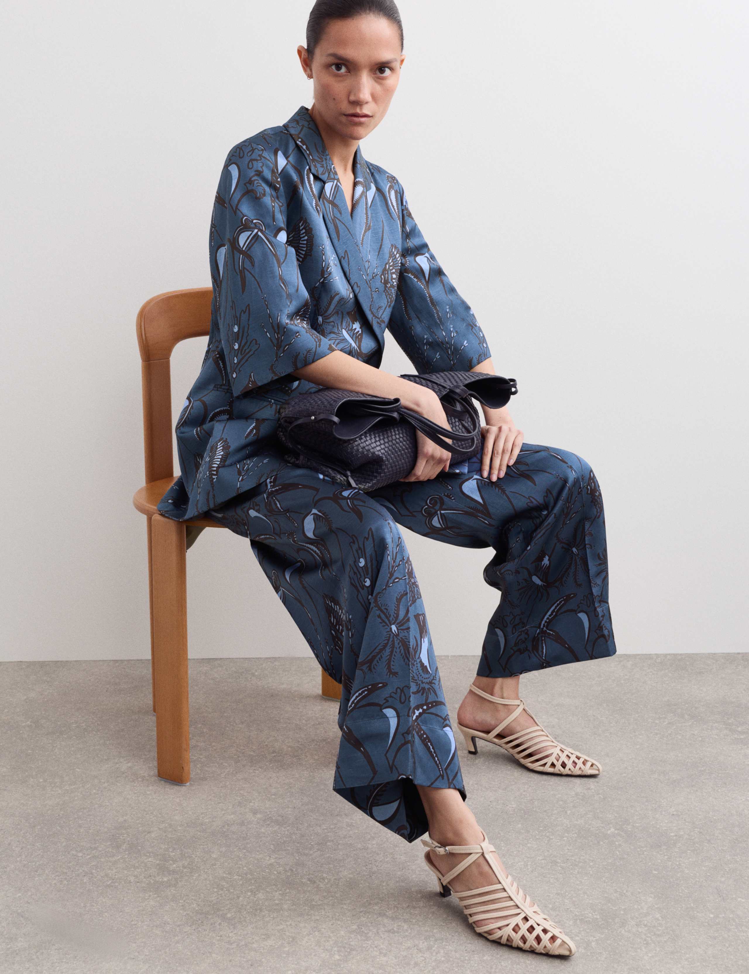 Printed Straight Leg Trousers 4 of 7