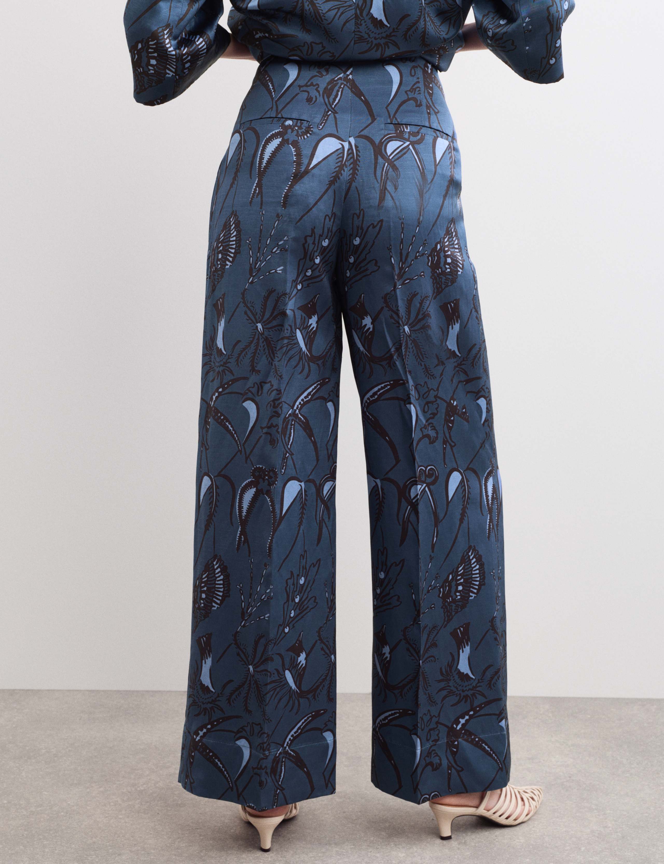 Printed Straight Leg Trousers 7 of 7