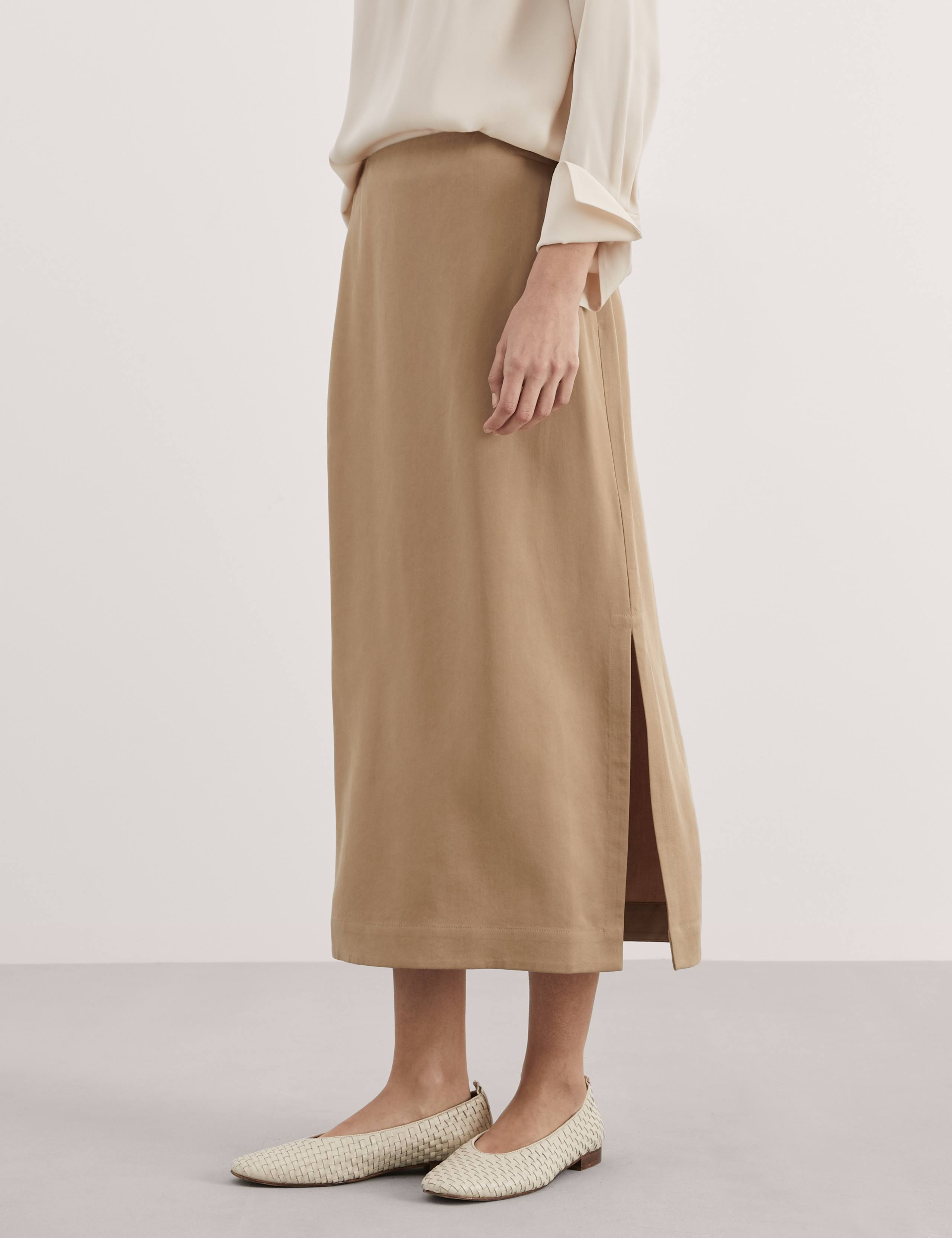 Pure Lyocell™ Midi Column Skirt 2 of 4