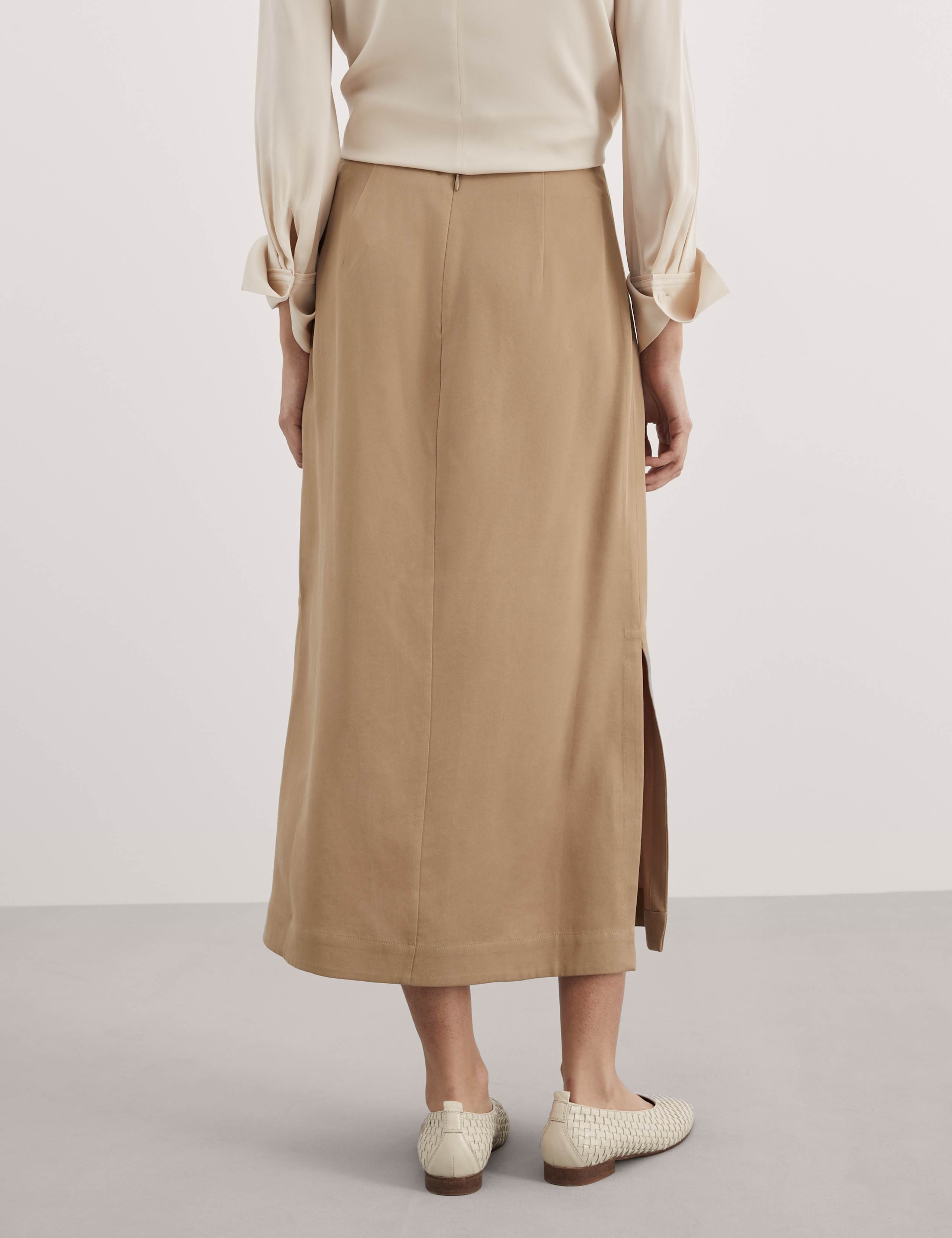 Pure Lyocell™ Midi Column Skirt 4 of 4