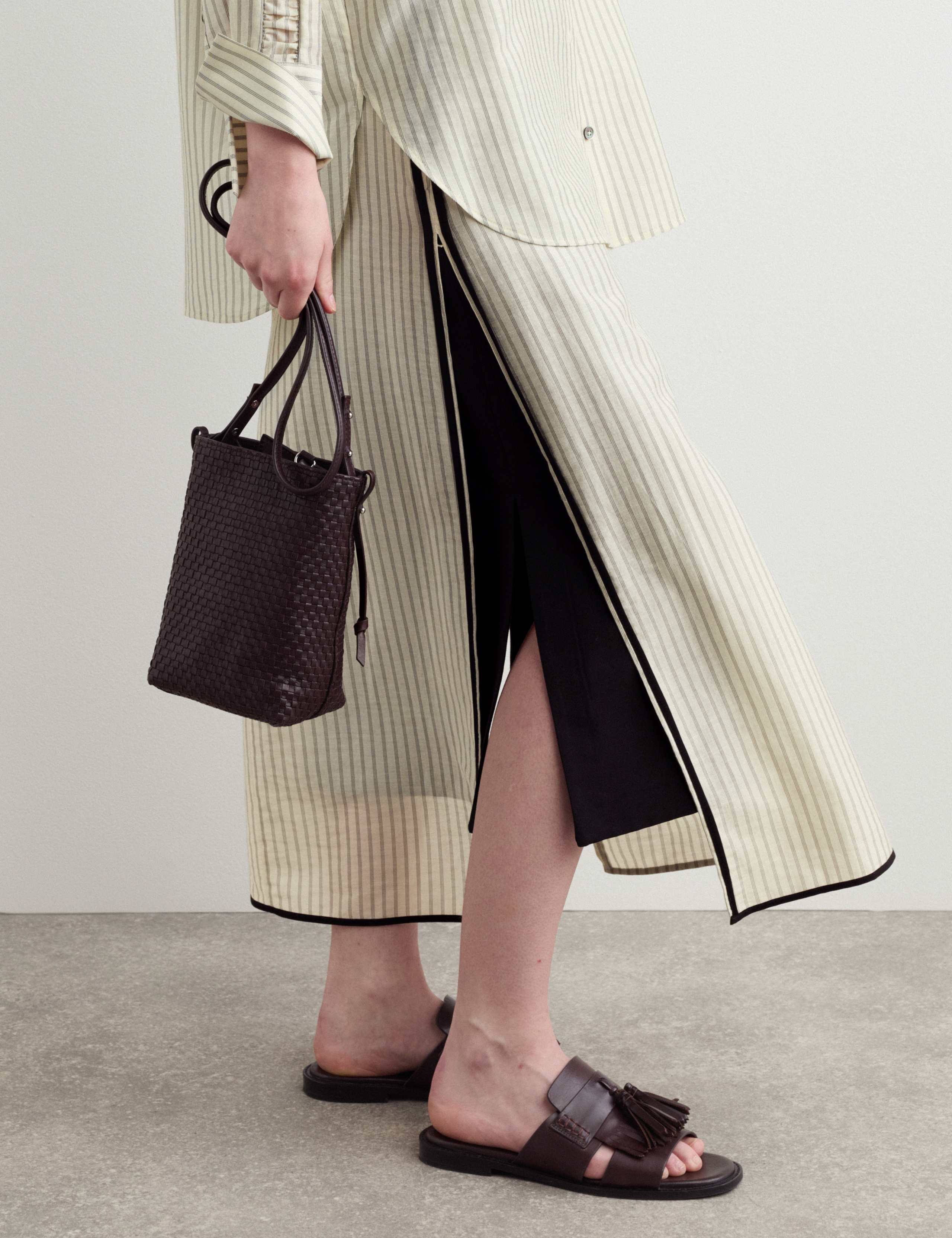 Tencel™ Rich Striped Midaxi Wrap Skirt 3 of 7