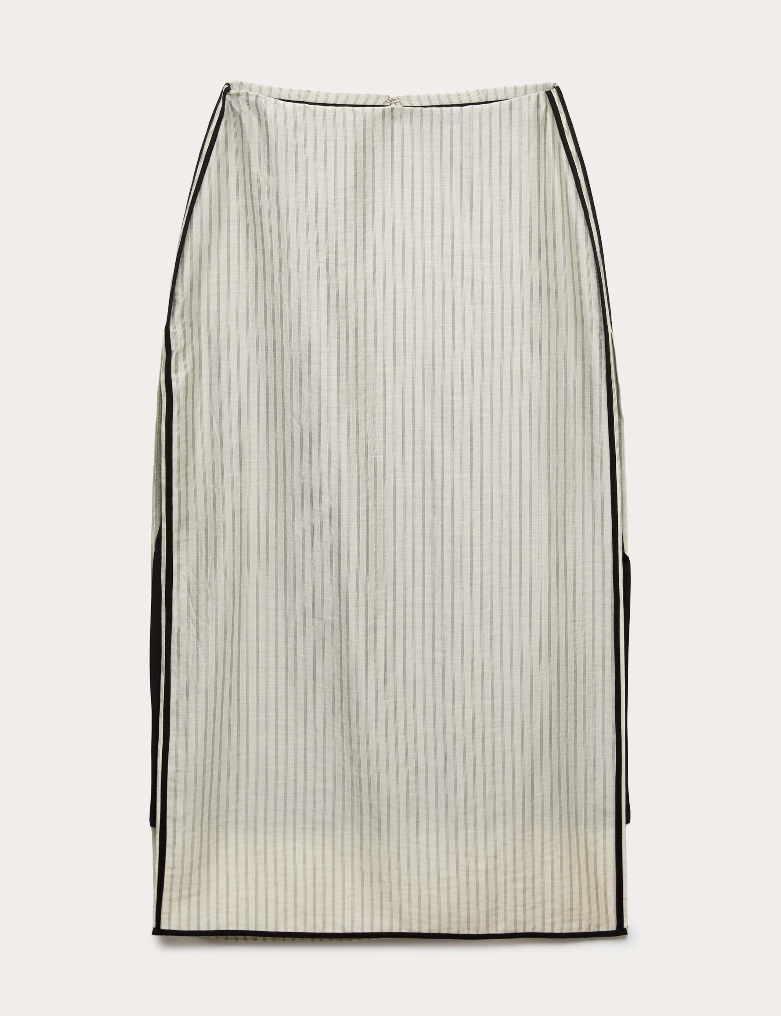 Tencel™ Rich Striped Midaxi Wrap Skirt 2 of 7