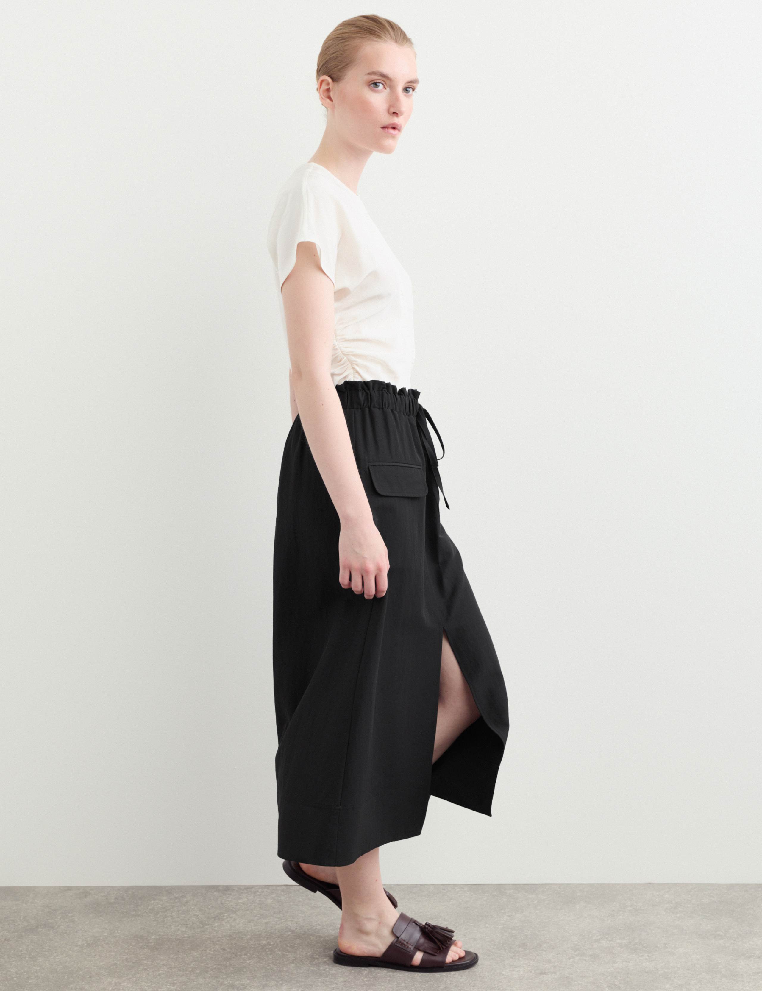 Wool Rich Midi A-Line Skirt 5 of 6