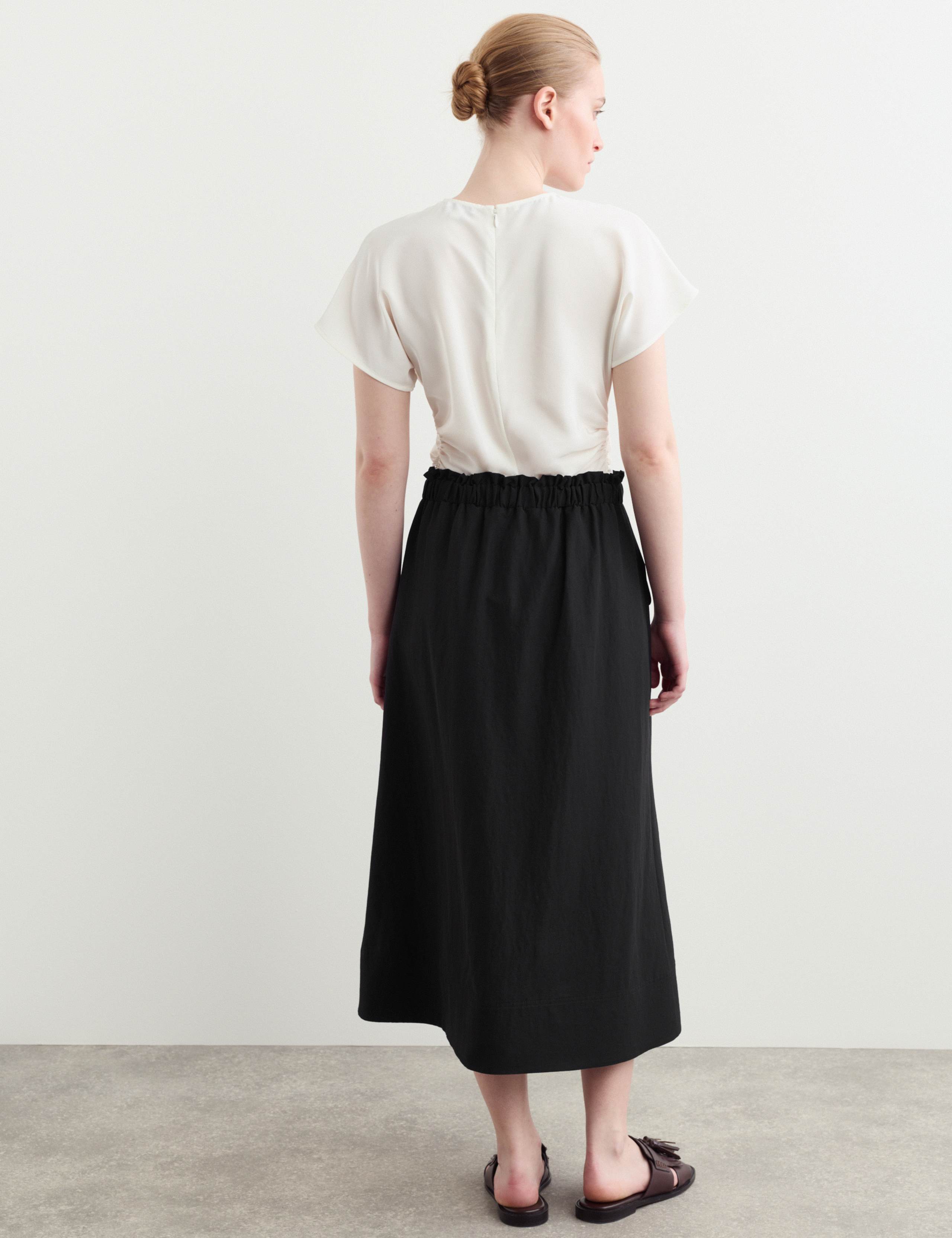 Wool Rich Midi A-Line Skirt 6 of 6