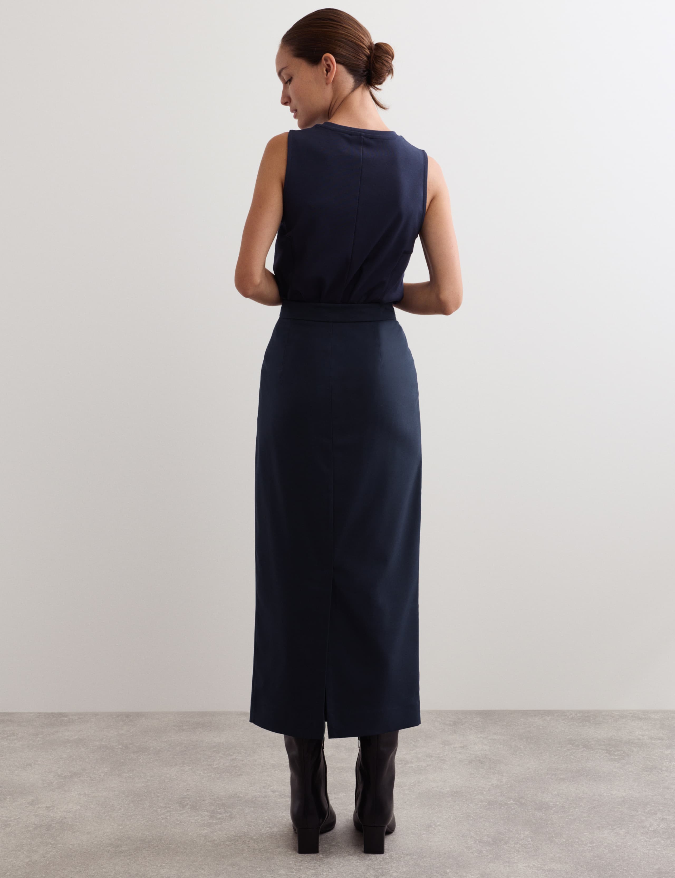 Pleated Tailored Skirt 6 of 7