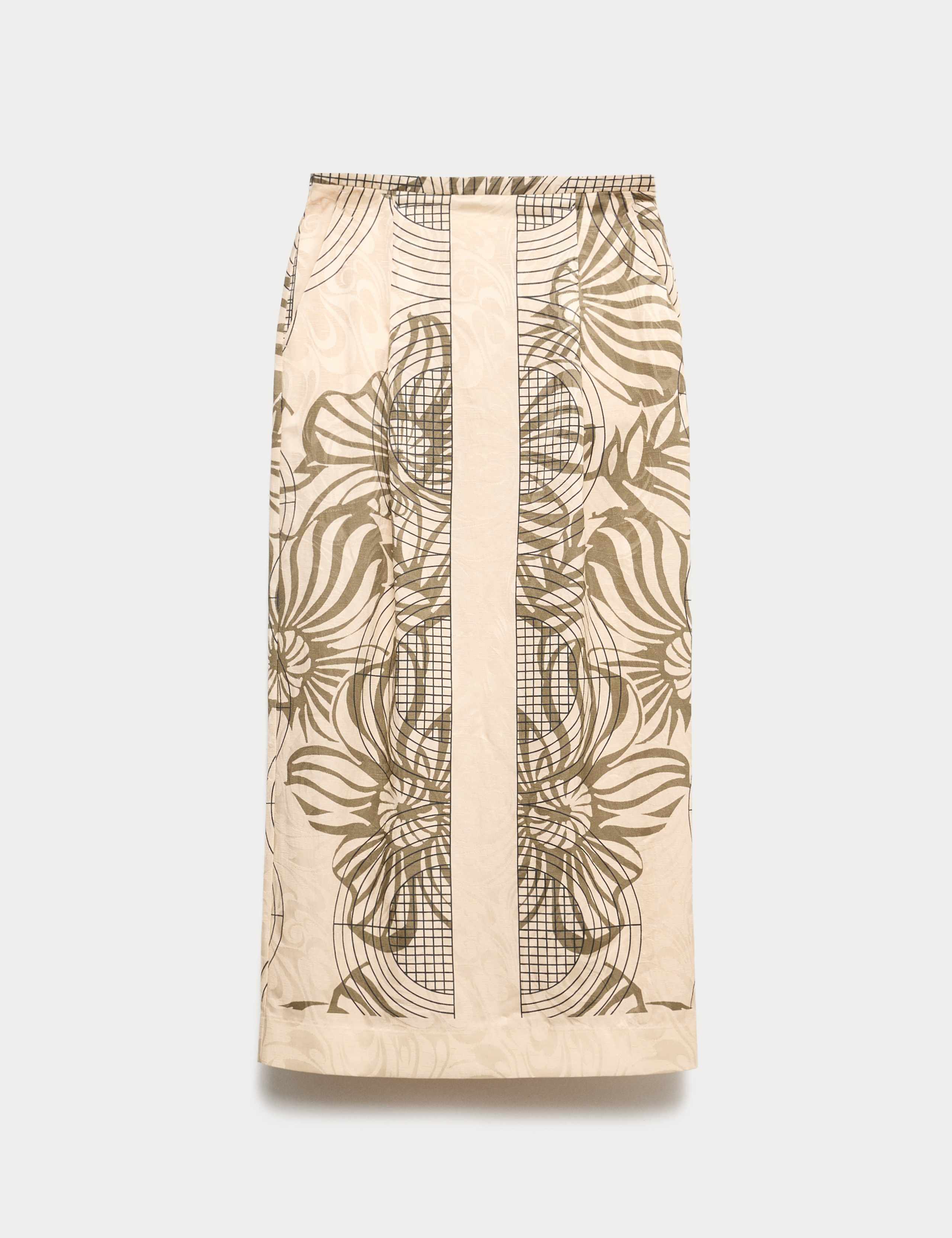 Printed Jacquard Midaxi Column Skirt 2 of 6