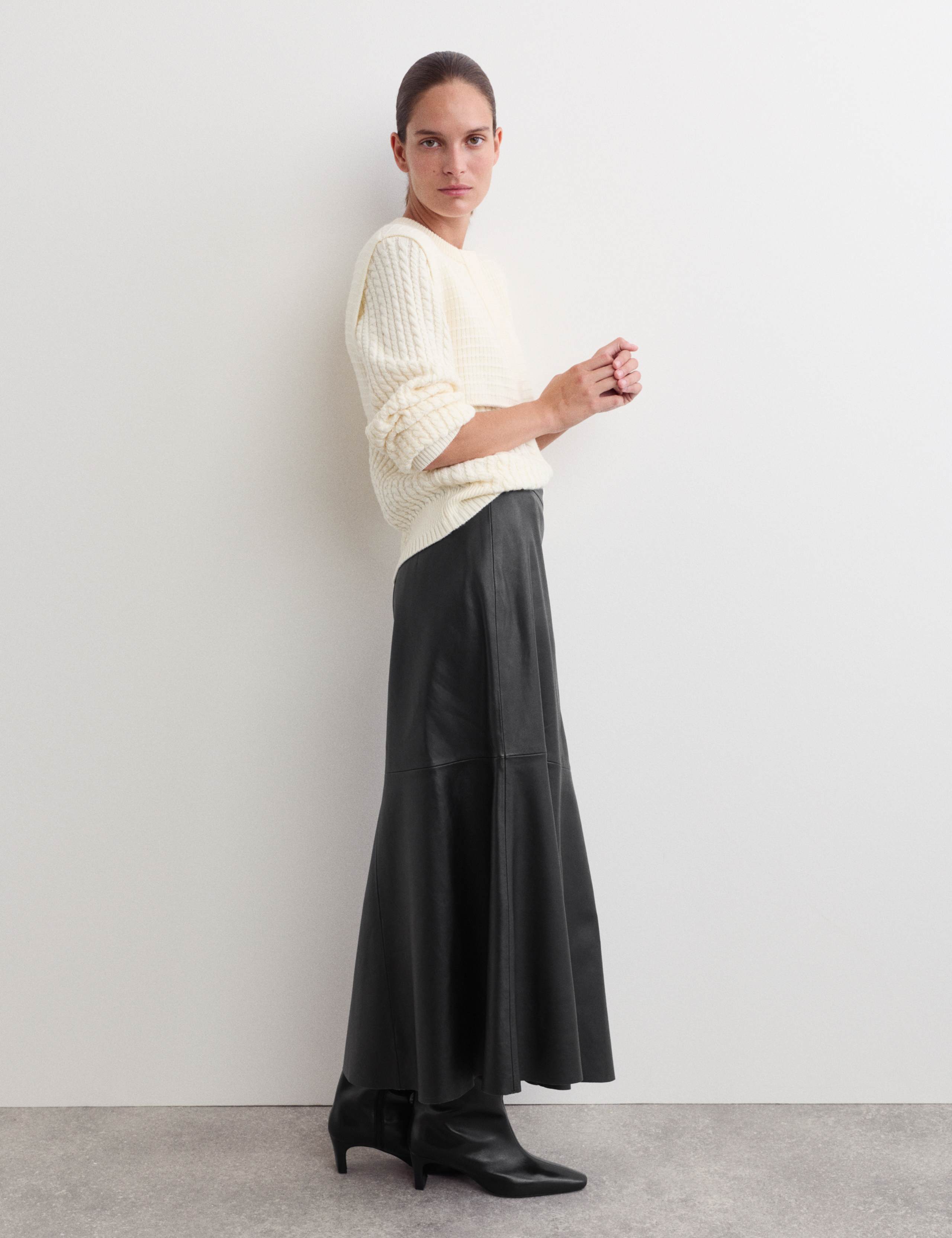 Leather Midaxi A-Line Skirt 5 of 6