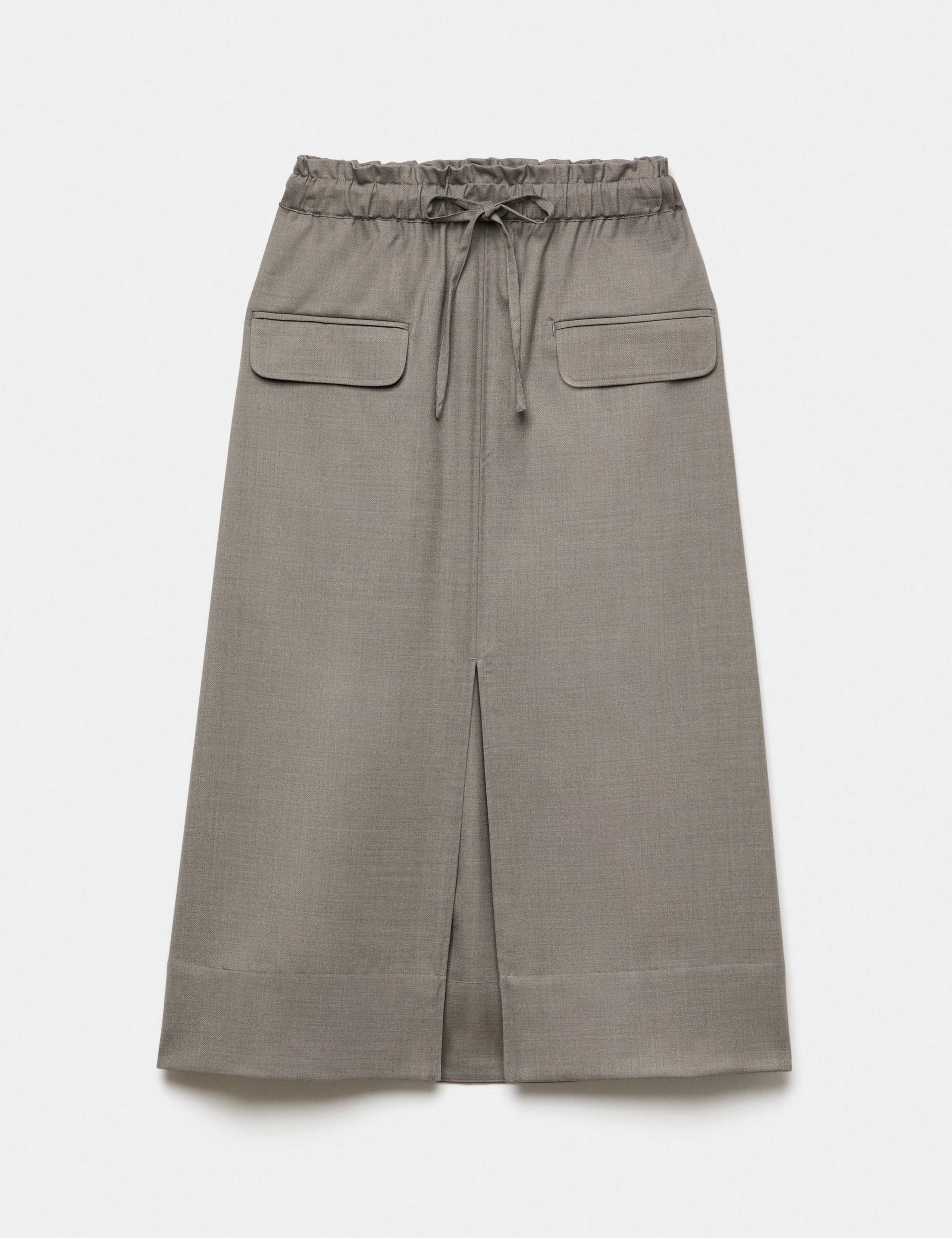 Wool Rich Midi Utility Skirt 2 of 7