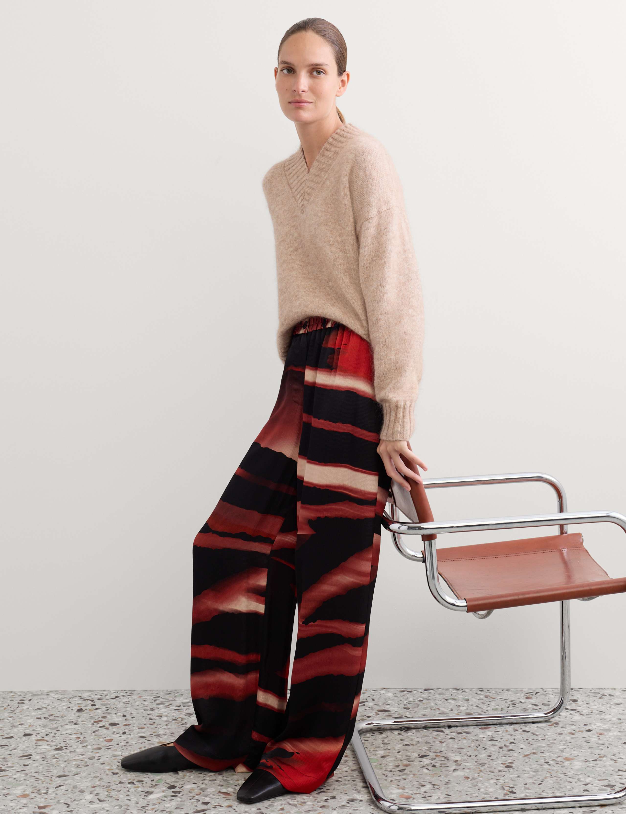 Printed Wide Leg Trousers 5 of 7