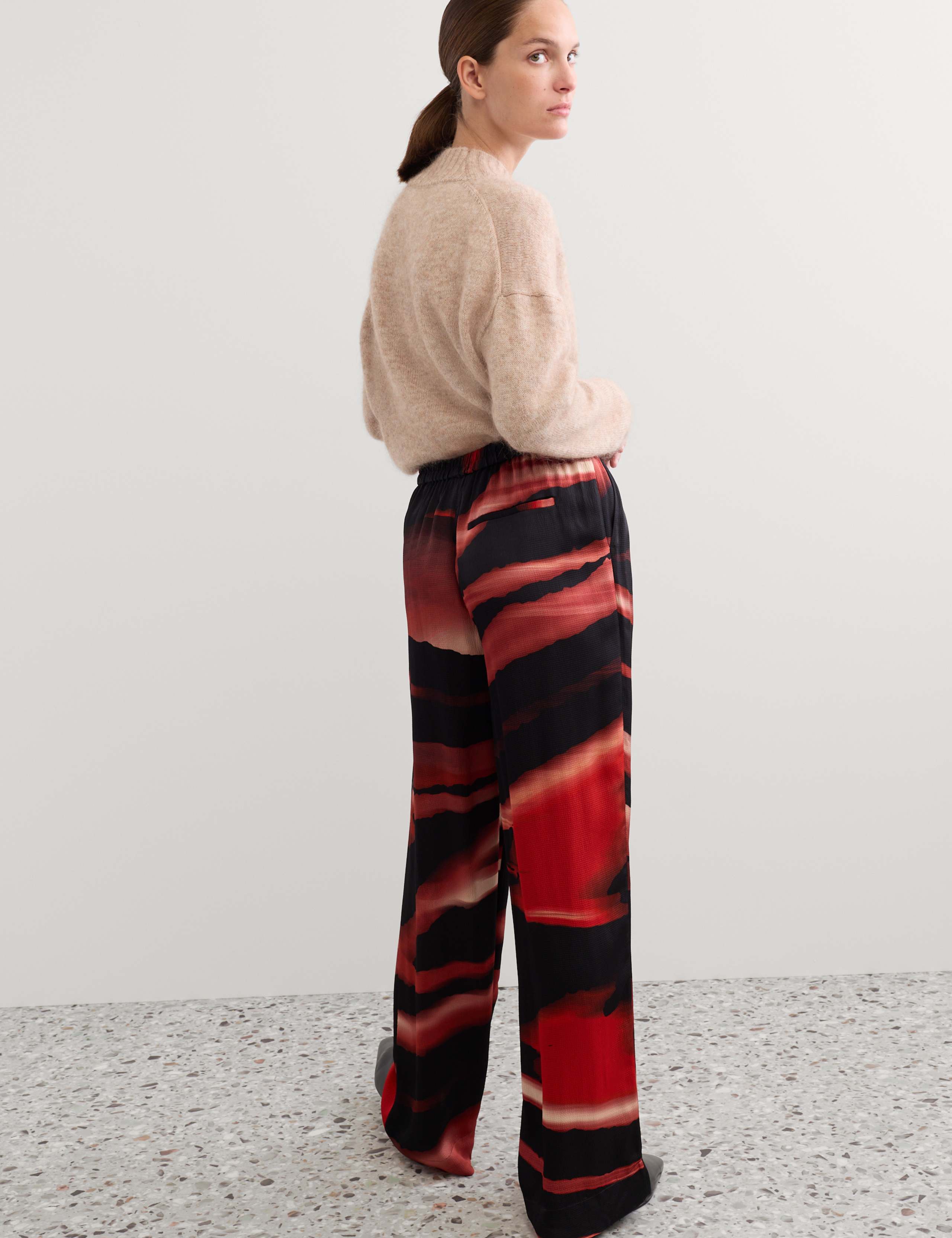 Printed Wide Leg Trousers 6 of 7