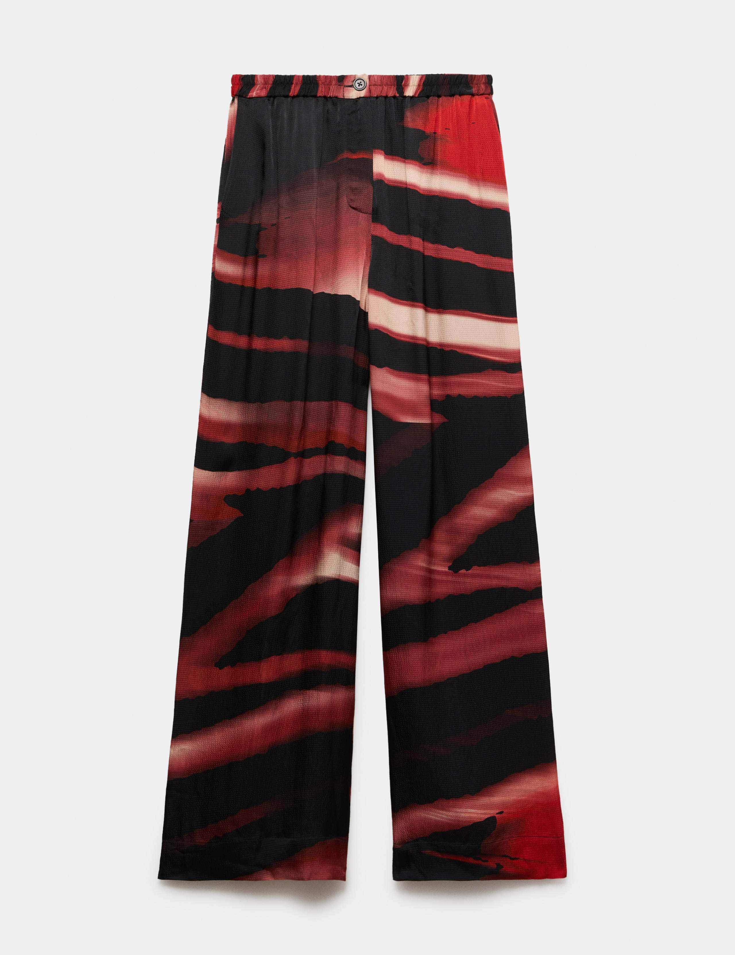 Printed Wide Leg Trousers 2 of 7