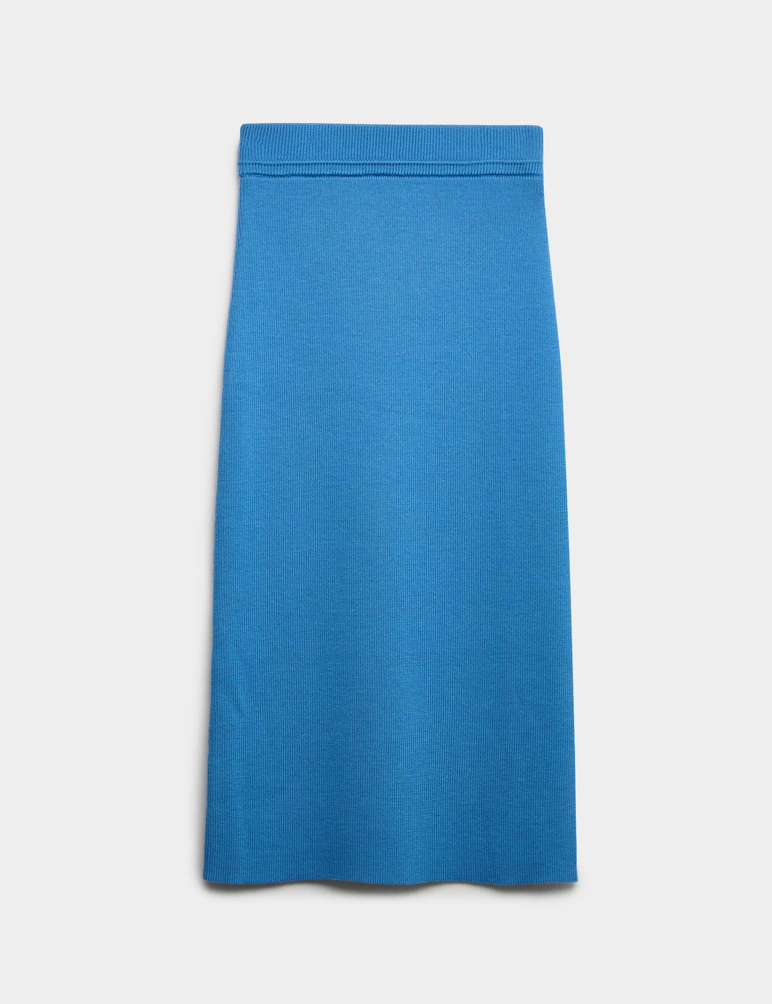 Pure Merino Wool Midi Knitted Skirt 2 of 7