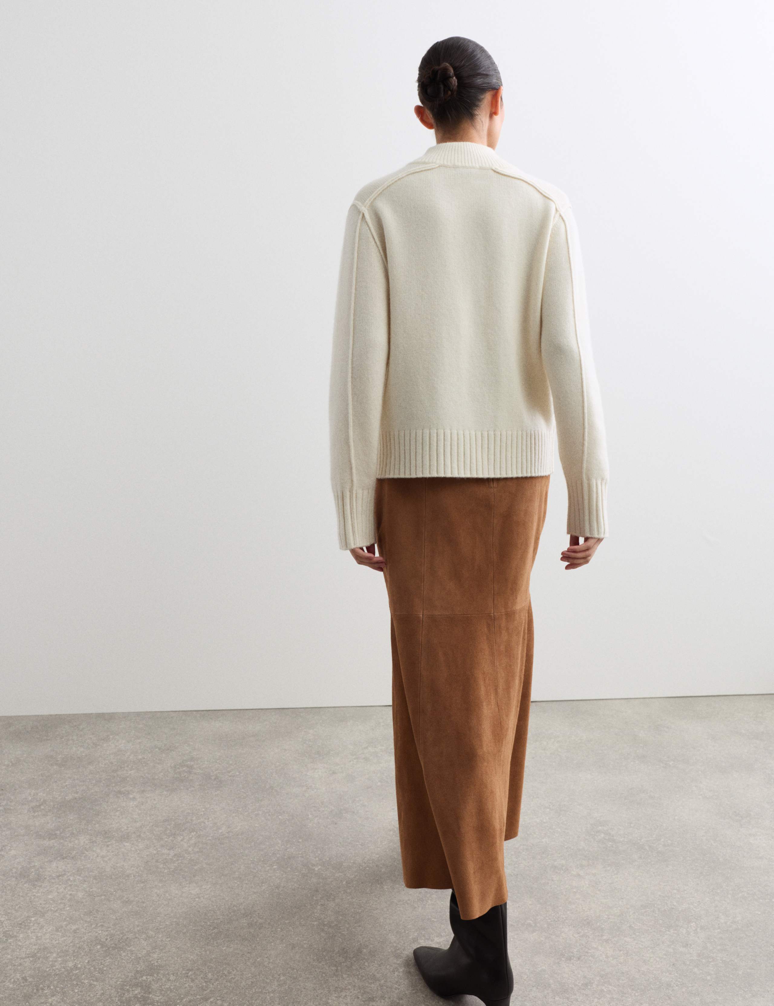 Suede Midaxi A-Line Skirt 6 of 6