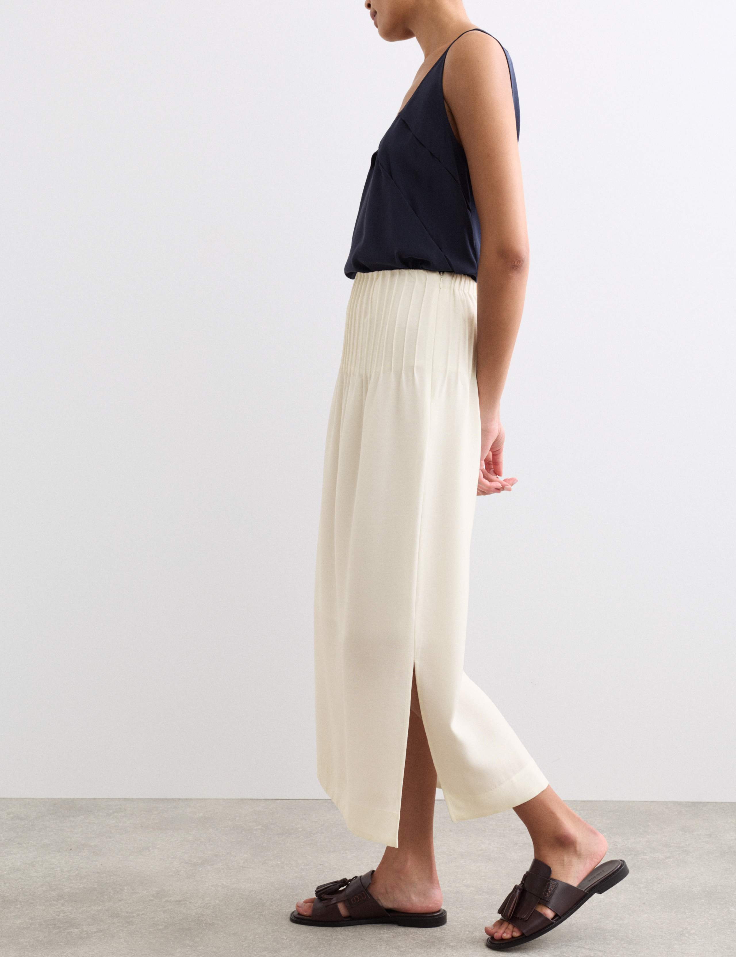 Pleated Midi Straight Skirt 6 of 7