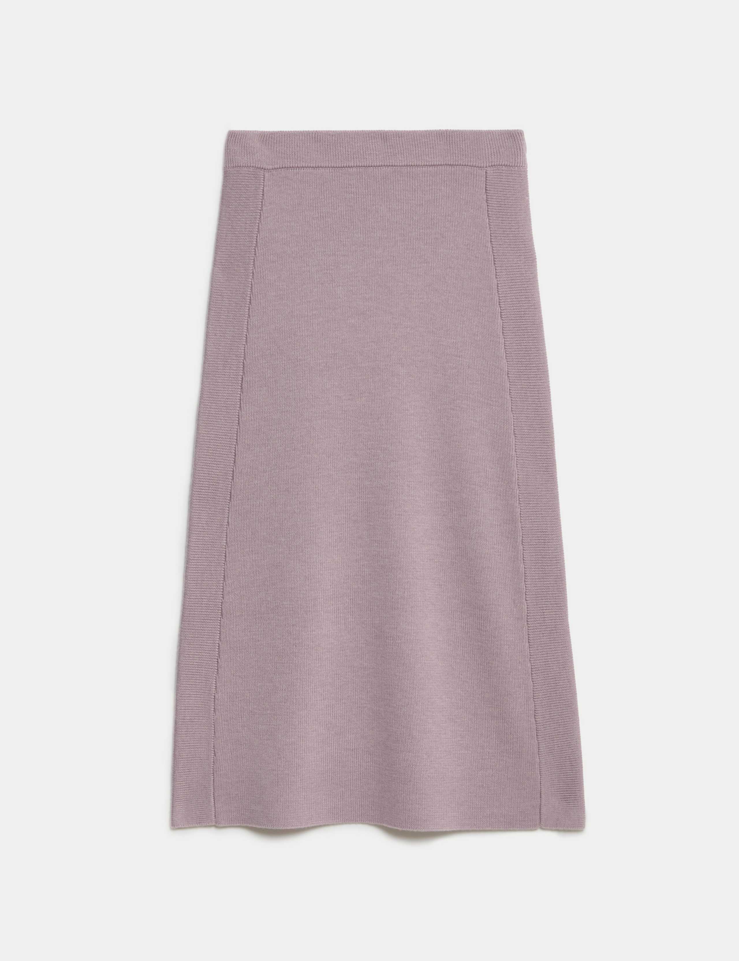 Pure Wool Knitted Midi Column Skirt 2 of 7