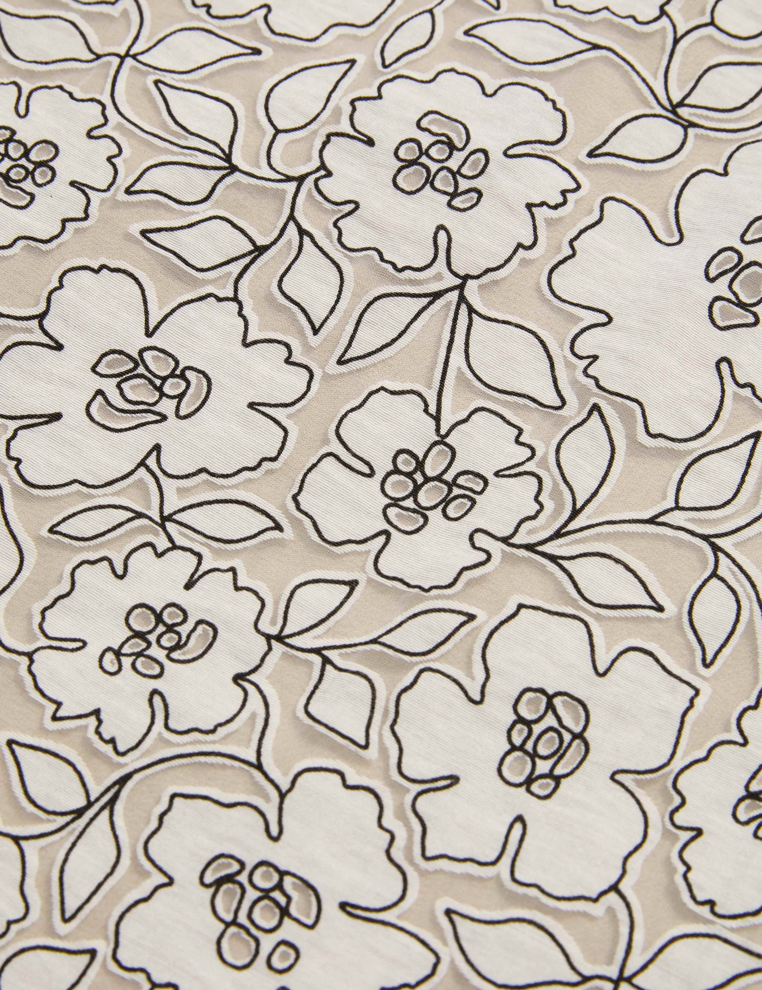 Floral Midi Column Skirt 6 of 6