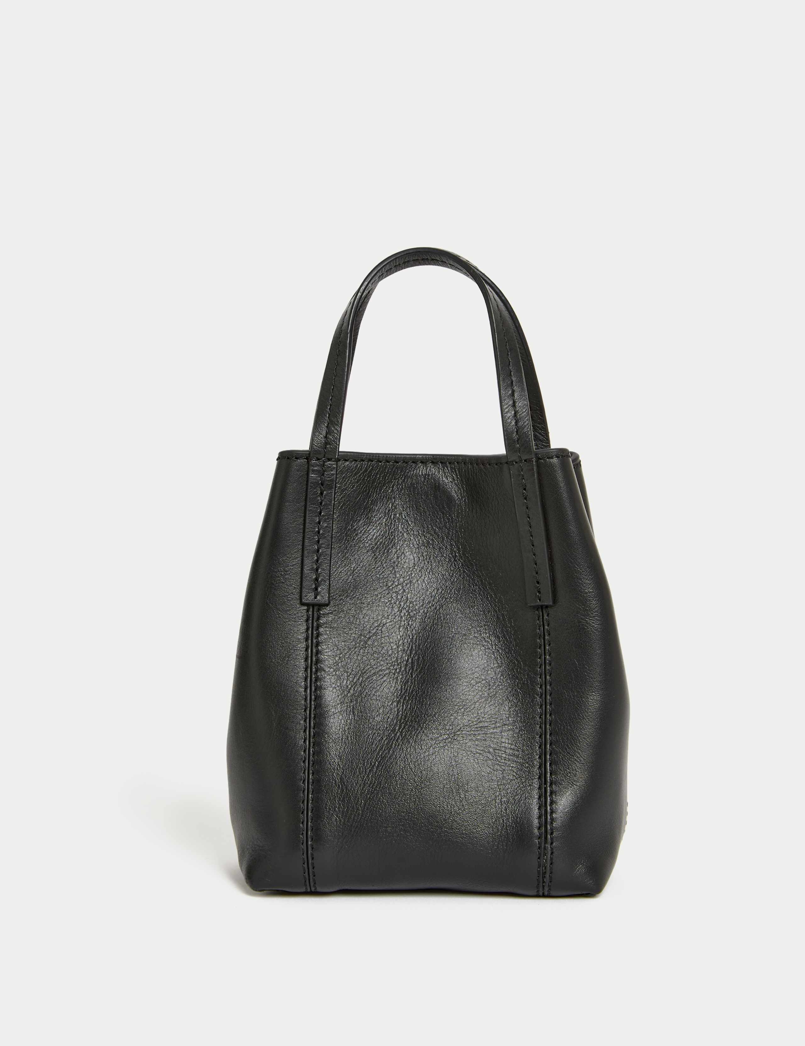 Leather Top Handle Cross Body Bag 7 of 8