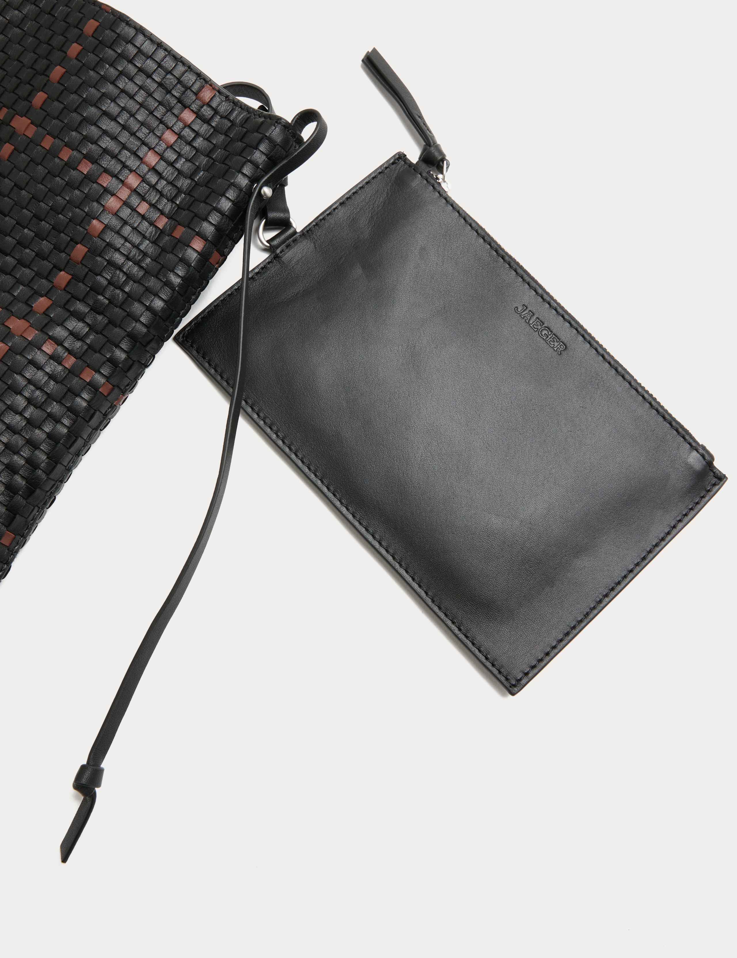 Pure Leather Lattice Tote Bag 3 of 4