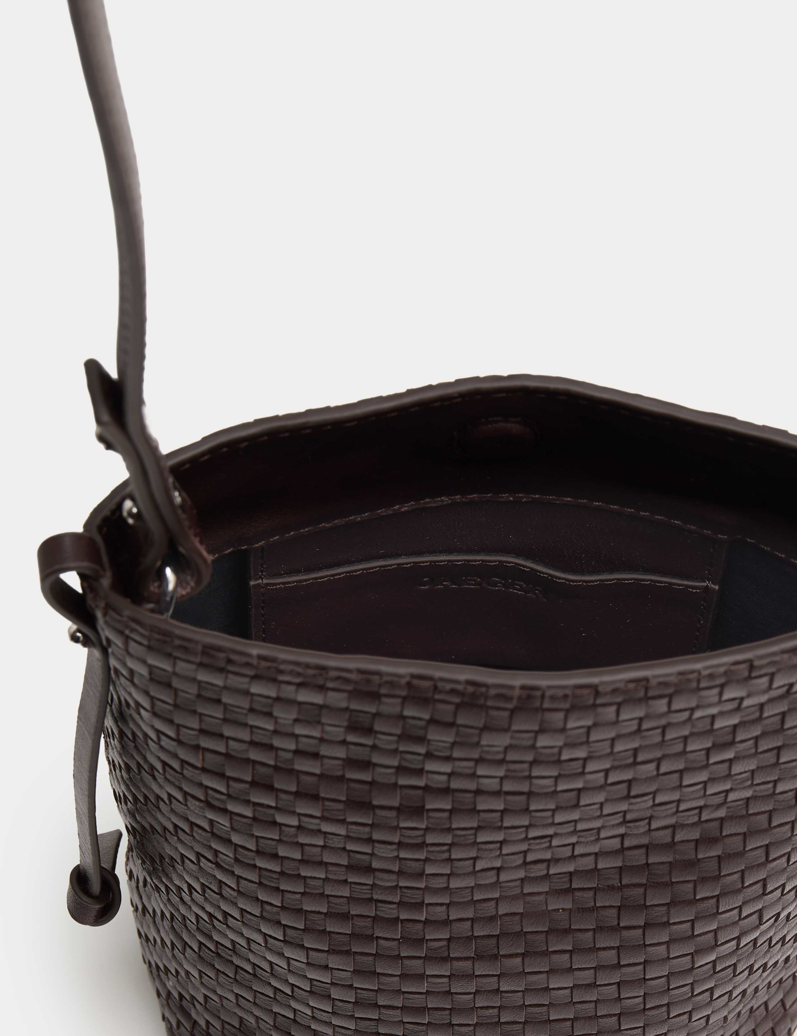 Leather Lattice Cross Body Bag 3 of 4