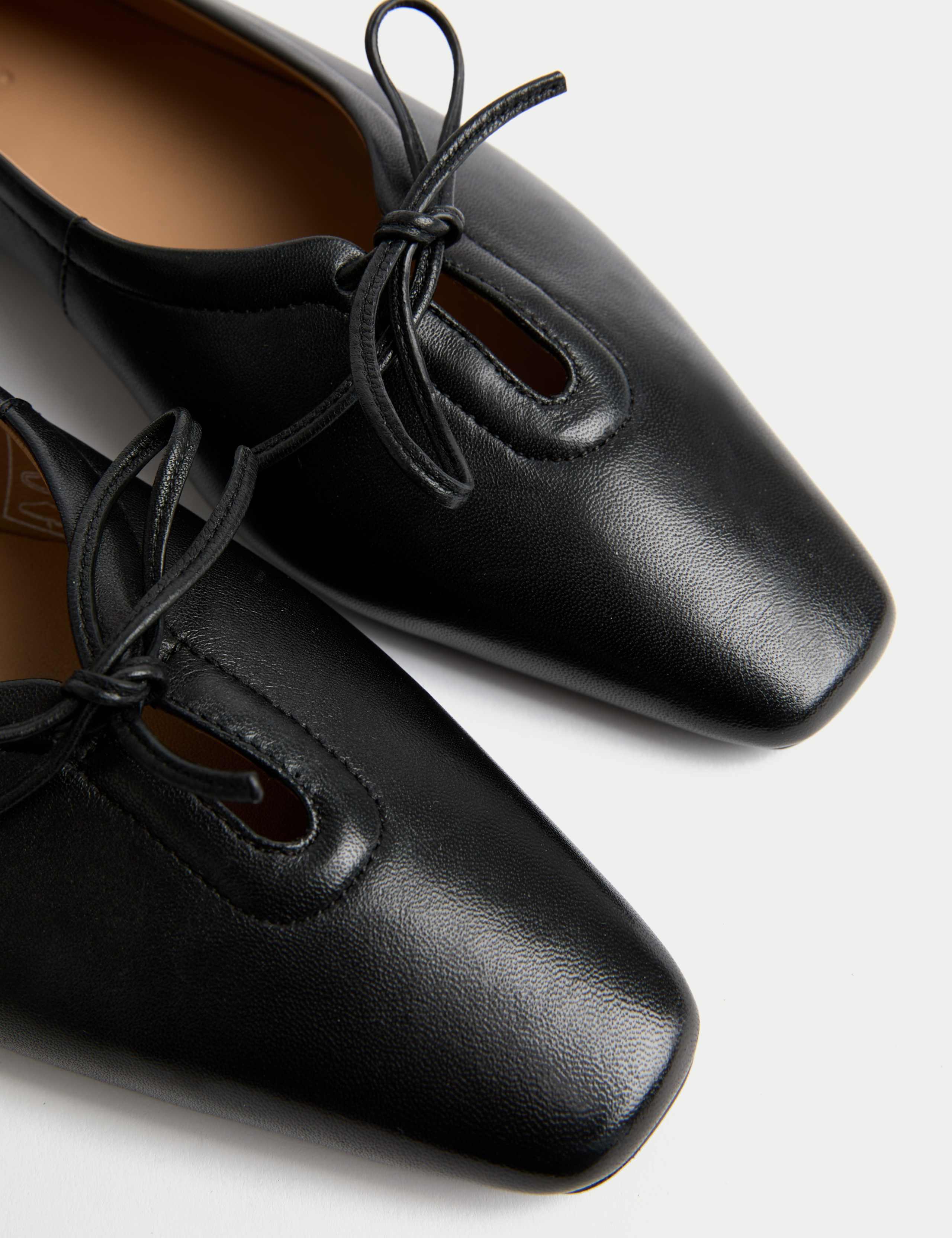 Leather Slip On Flat Pumps 3 of 3