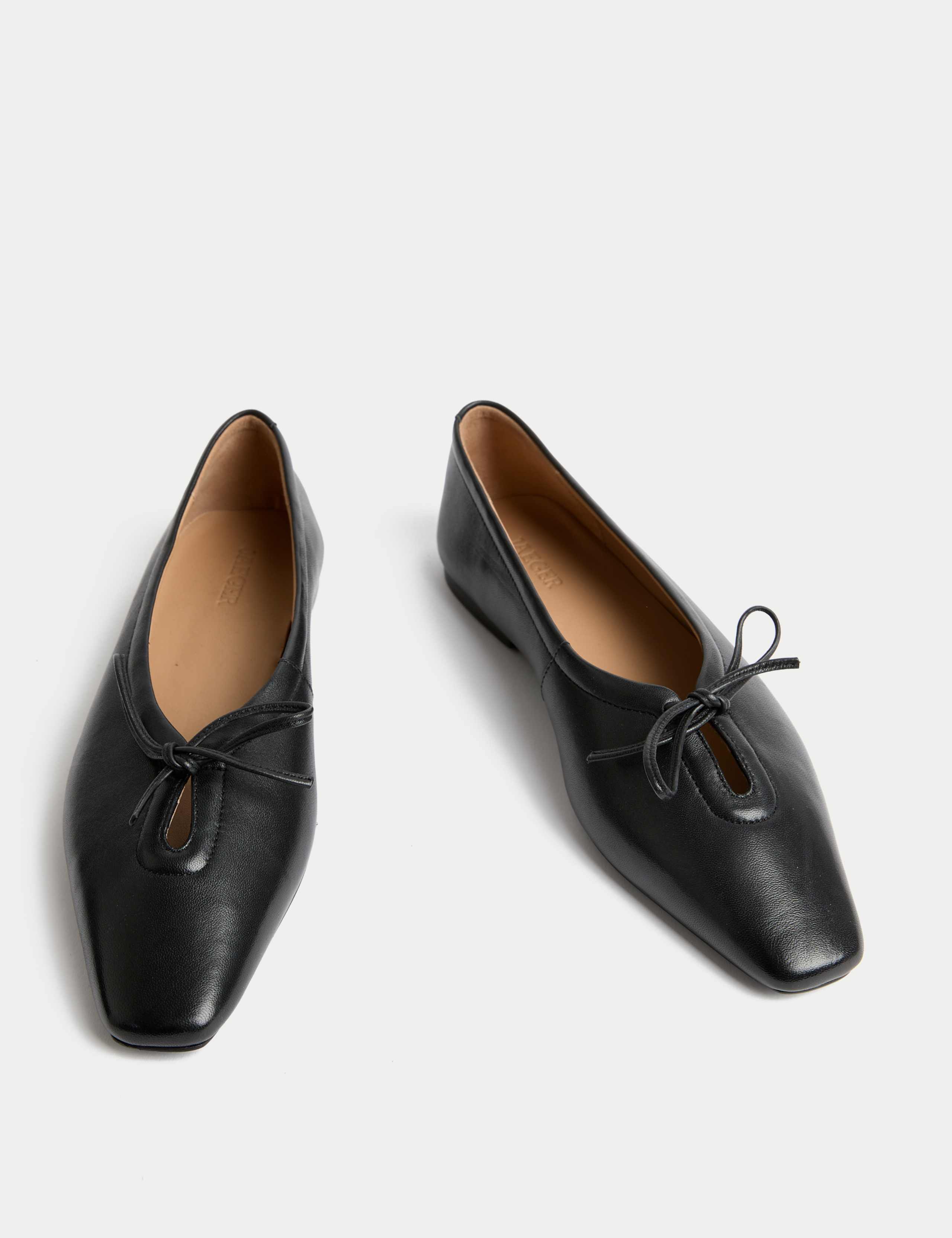 Leather Slip On Flat Pumps 2 of 3