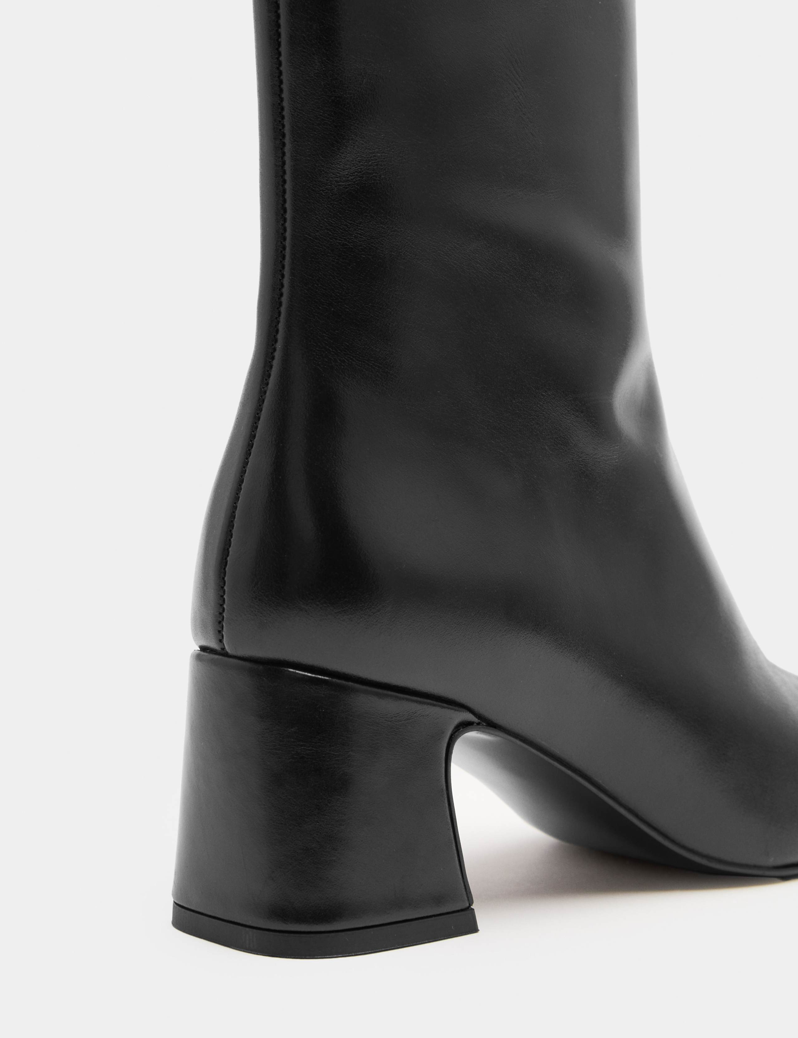 Square Toe Block Heel Ankle Boots 3 of 3