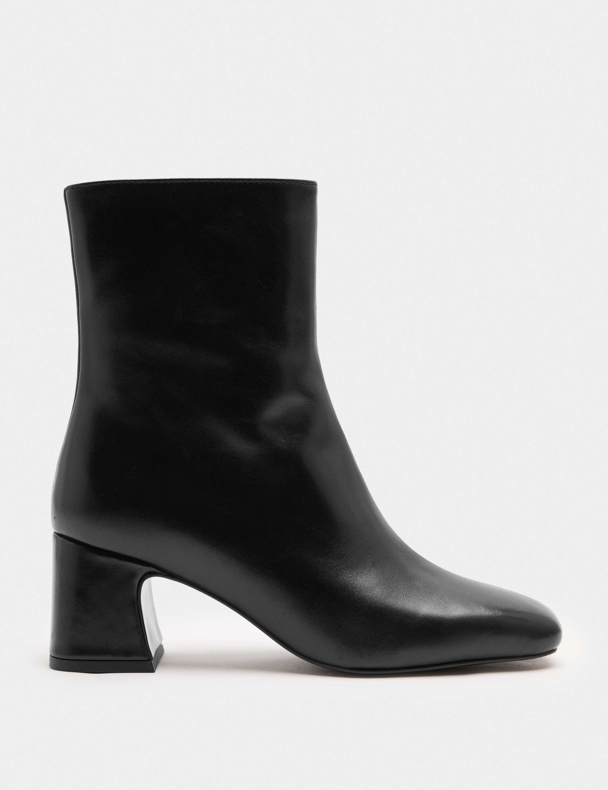 Square Toe Block Heel Ankle Boots 2 of 3