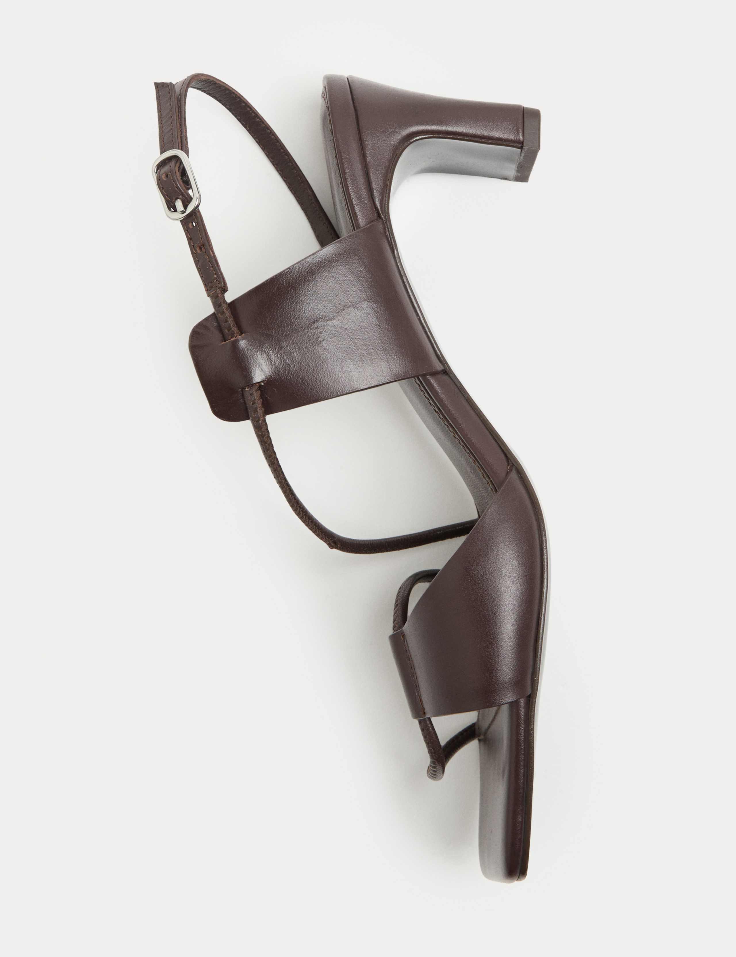 Leather Strappy Block Heel Sandals 3 of 3