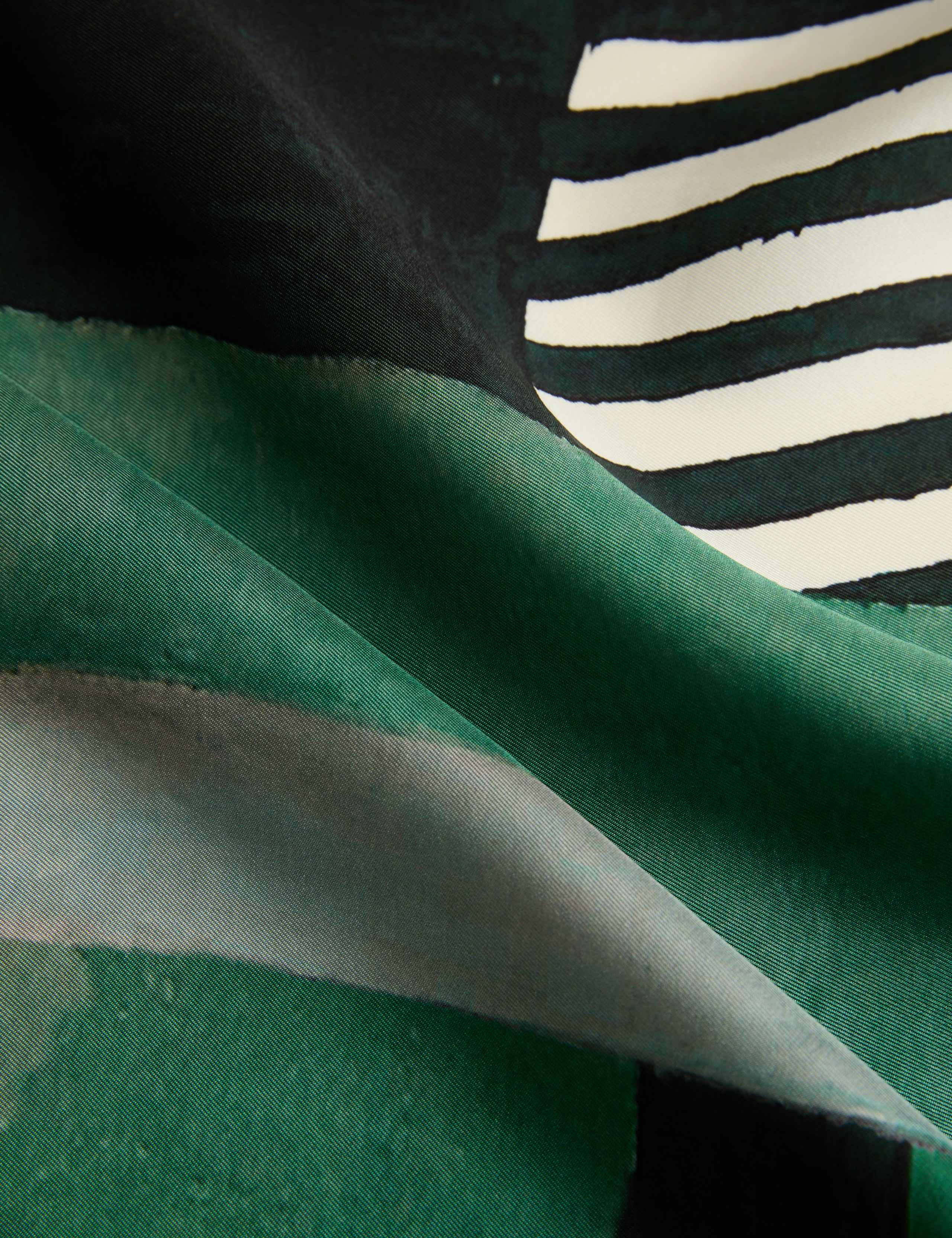 Pure Silk Striped Scarf 3 of 4