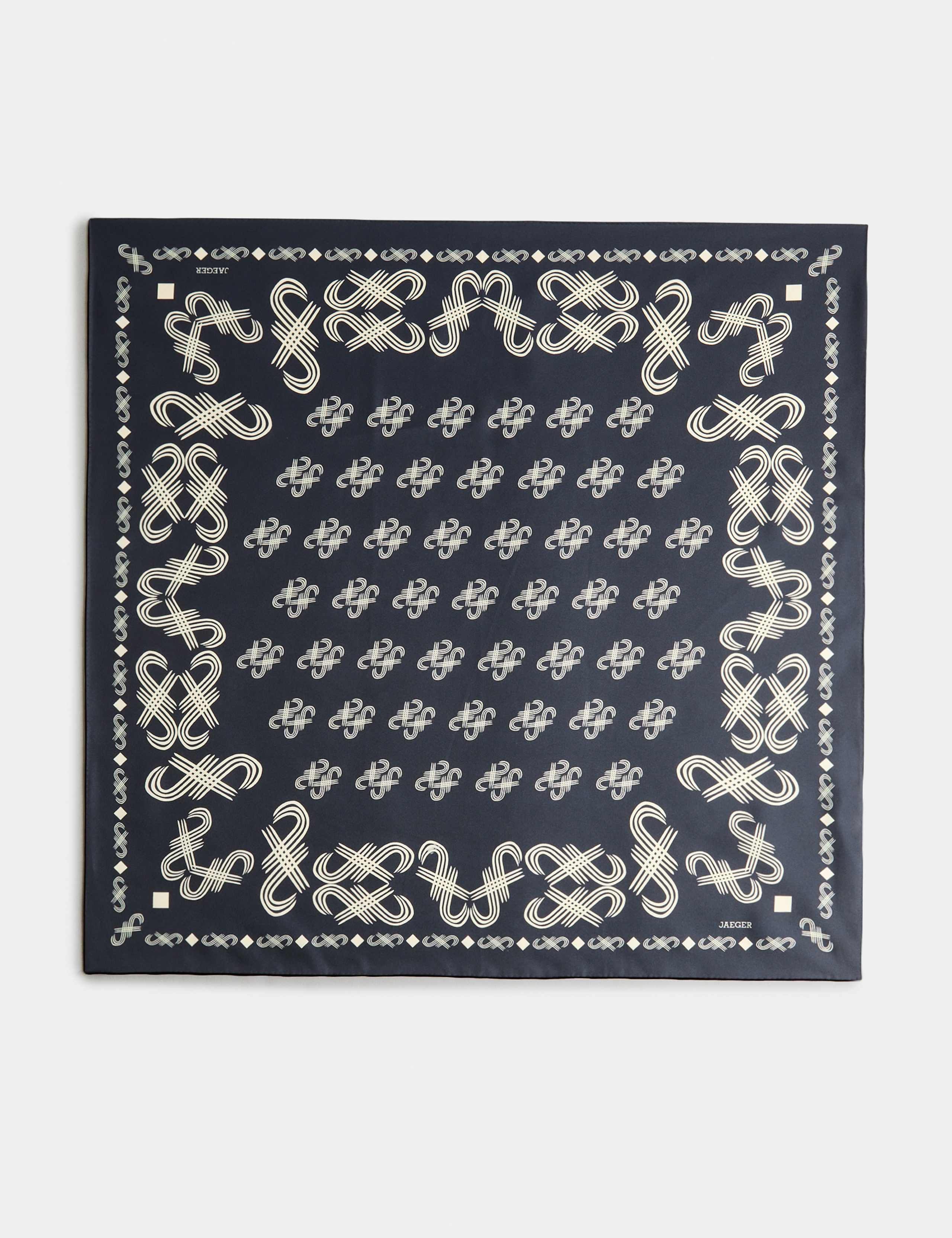 Pure Silk Logo Square Scarf 2 of 4