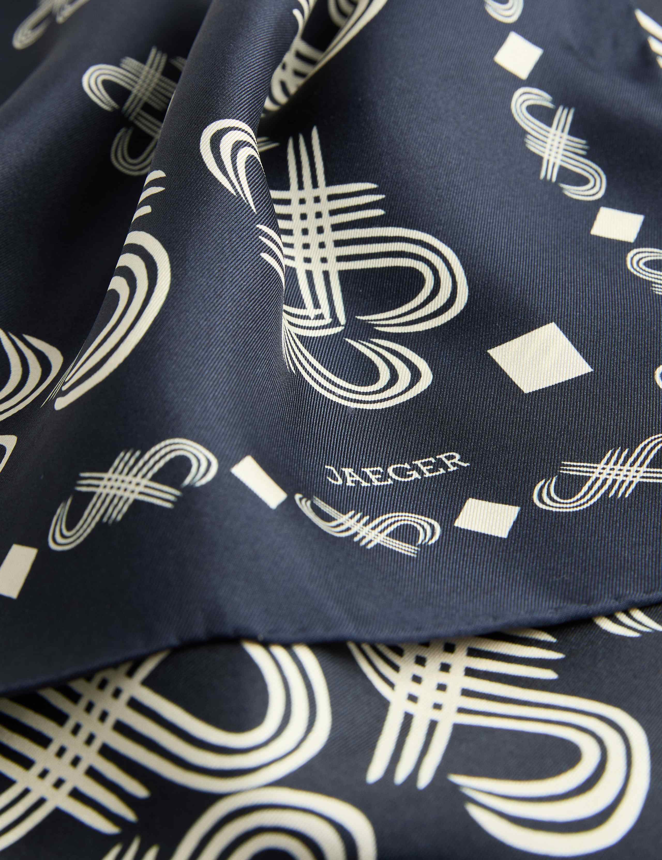 Pure Silk Logo Square Scarf 4 of 4