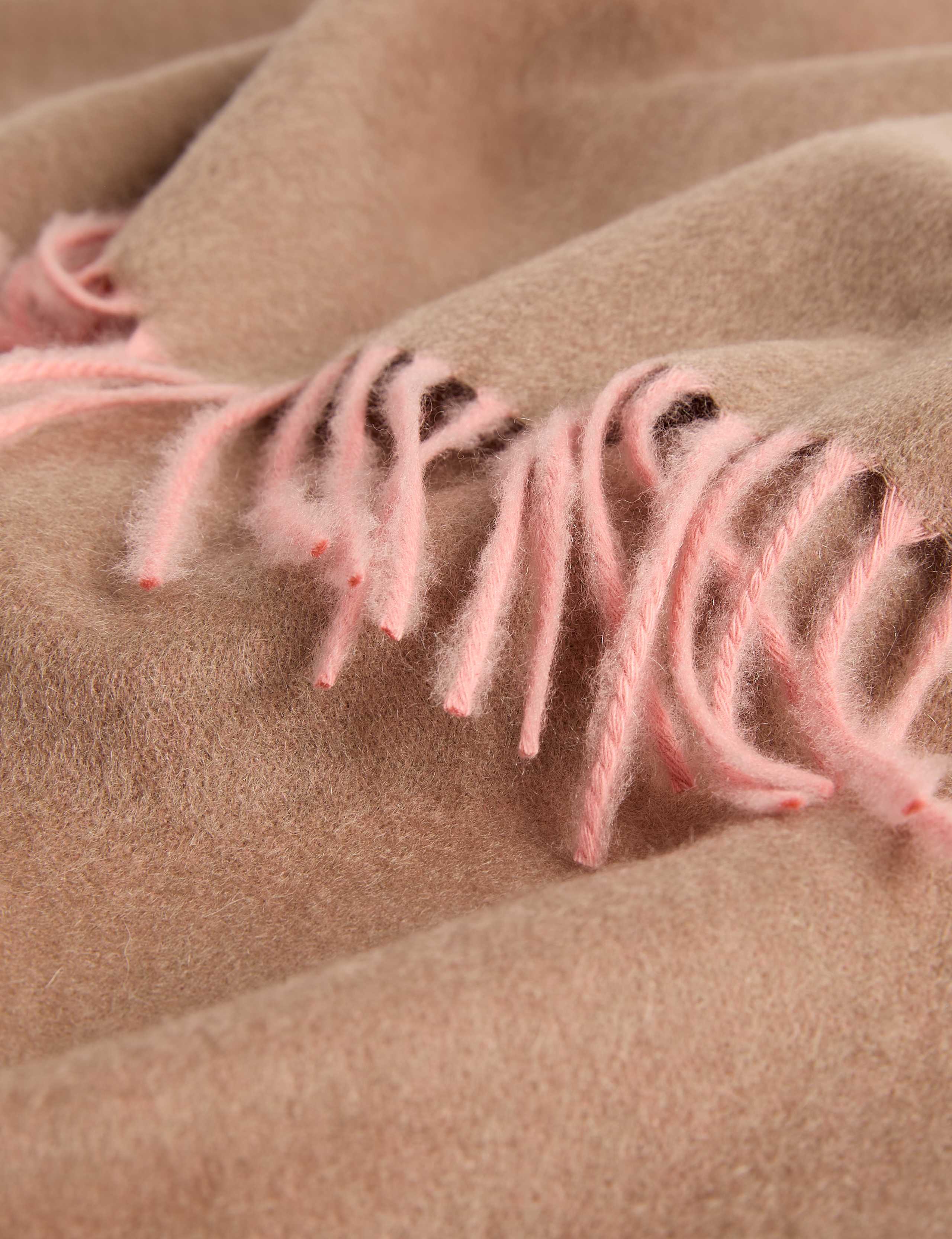Pure Cashmere Tassel Scarf 2 of 2
